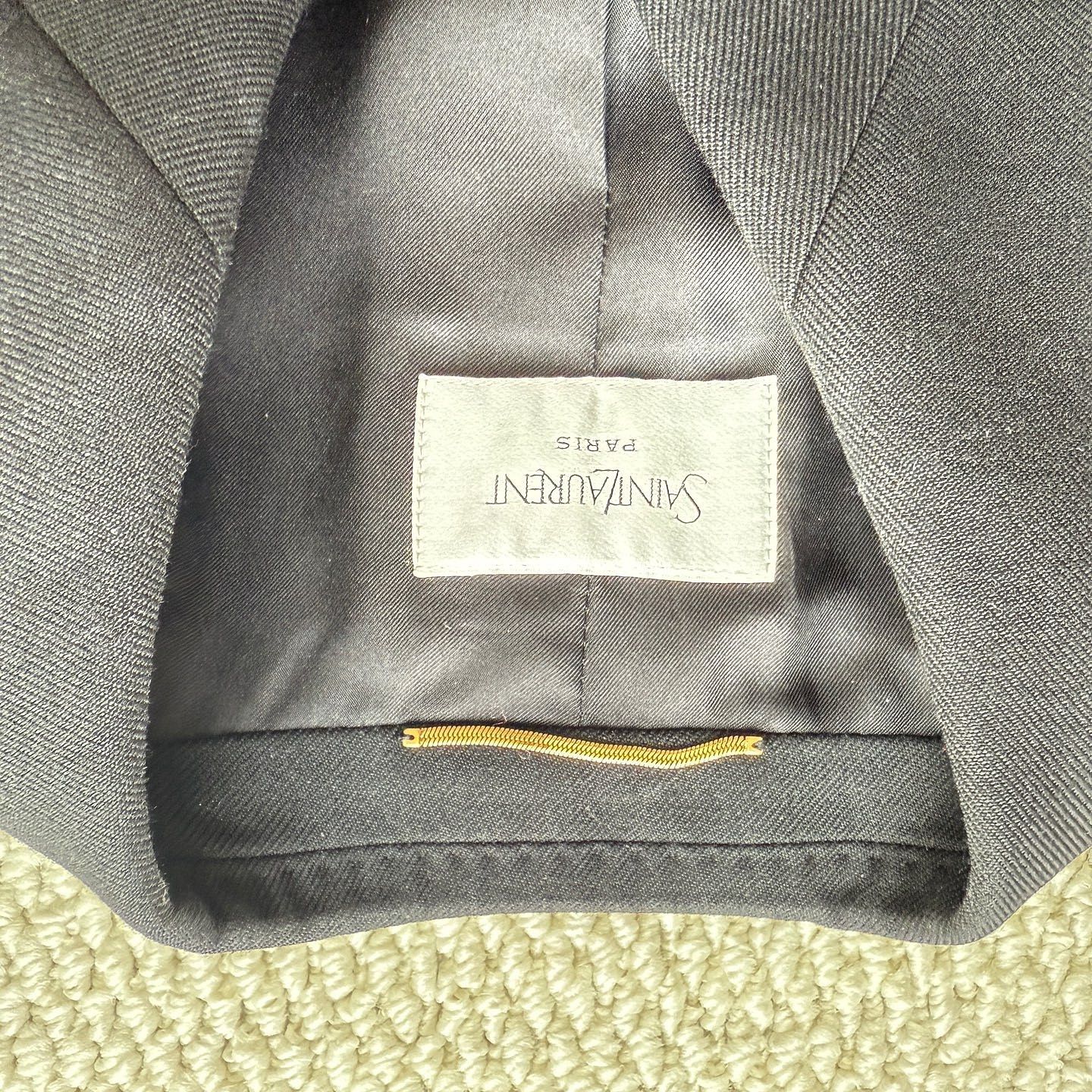 Saint Laurent Paris Saint Laurent Wool Double-Breasted Blazer F34 Size XS / US 0-2 / IT 36-38 - 3 Thumbnail