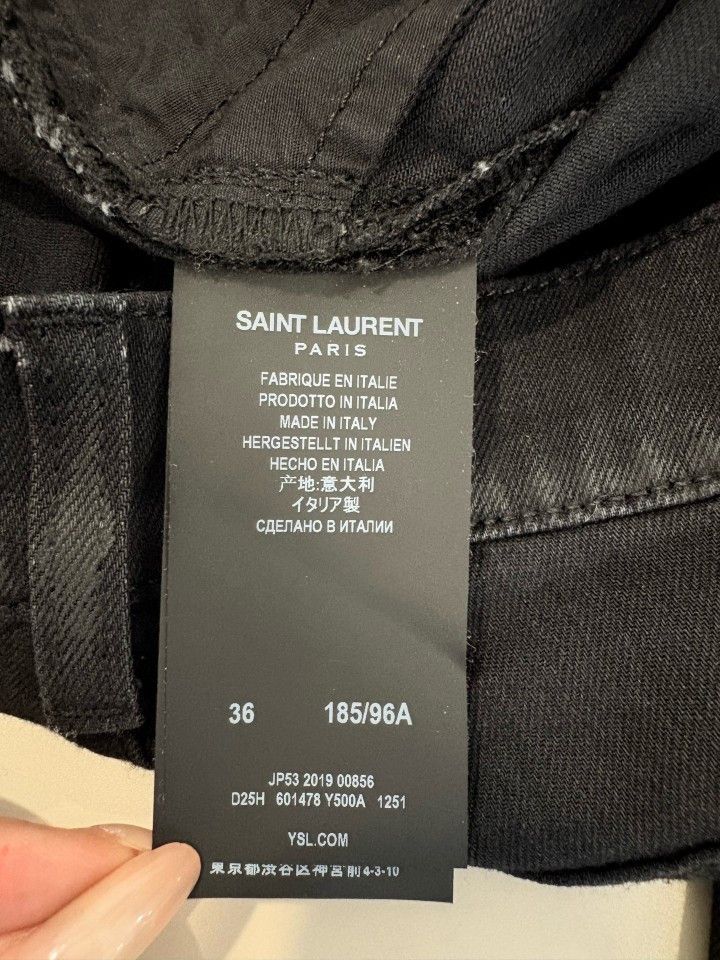 Saint Laurent Paris Saint Laurent Water Wave Denim Jeans US 36 Size US 36 / EU 52 - 4 Thumbnail