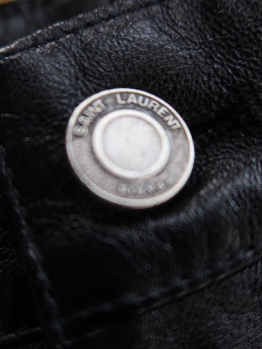 Saint Laurent Paris Saint Laurent Leather Shorts Black F36 Size 26" / US 2 / IT 38 - 5 Thumbnail