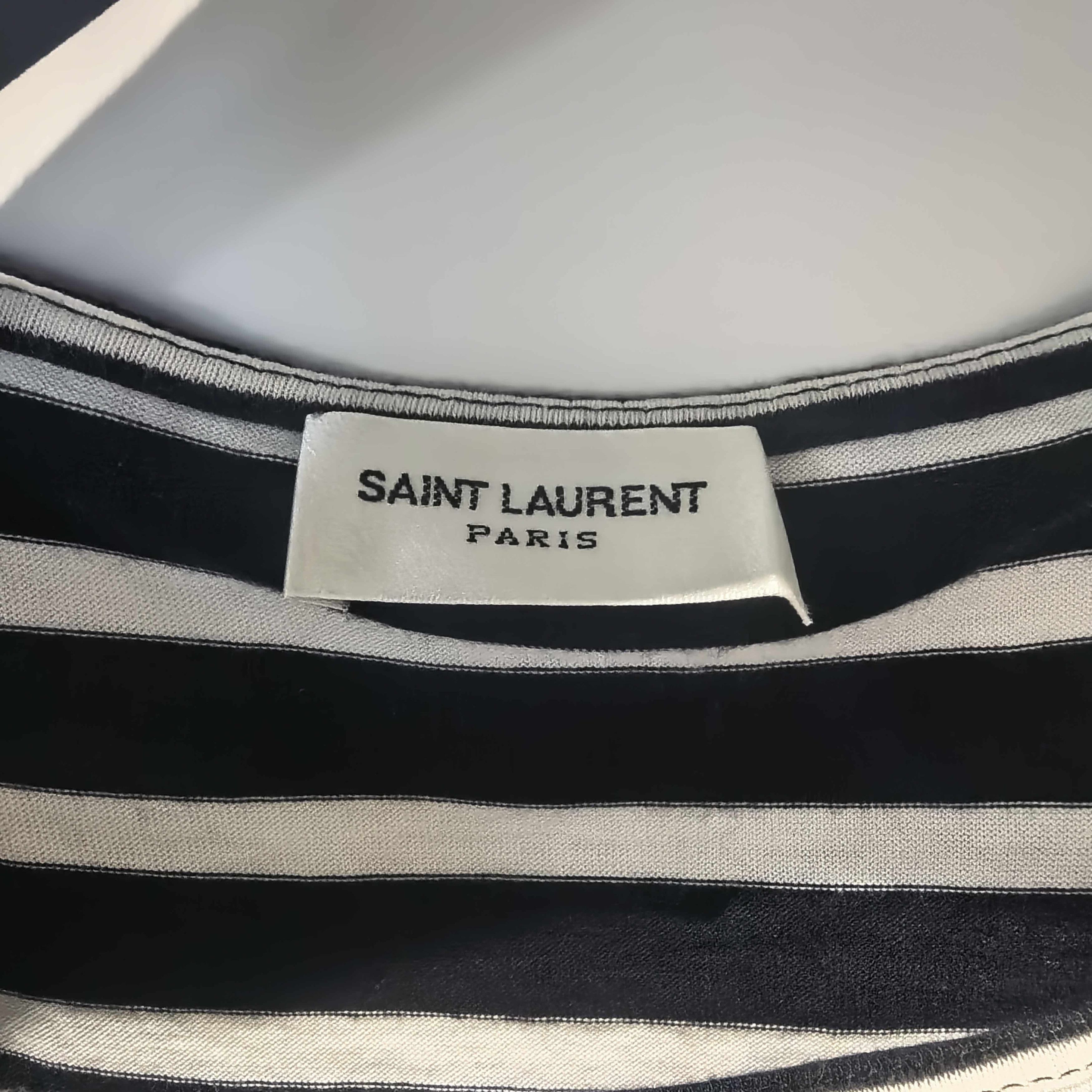 Saint Laurent Paris Saint Laurent Striped Rhinestone Star Long Sleeve T-Shirt XS Size XS / US 0-2 / IT 36-38 - 3 Thumbnail