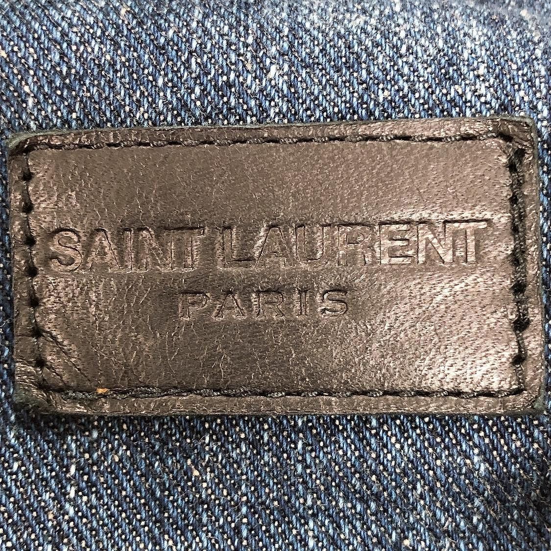 Saint Laurent Paris Saint Laurent Shark Embroidery Denim Jacket Size S Size S / US 4 / IT 40 - 3 Thumbnail
