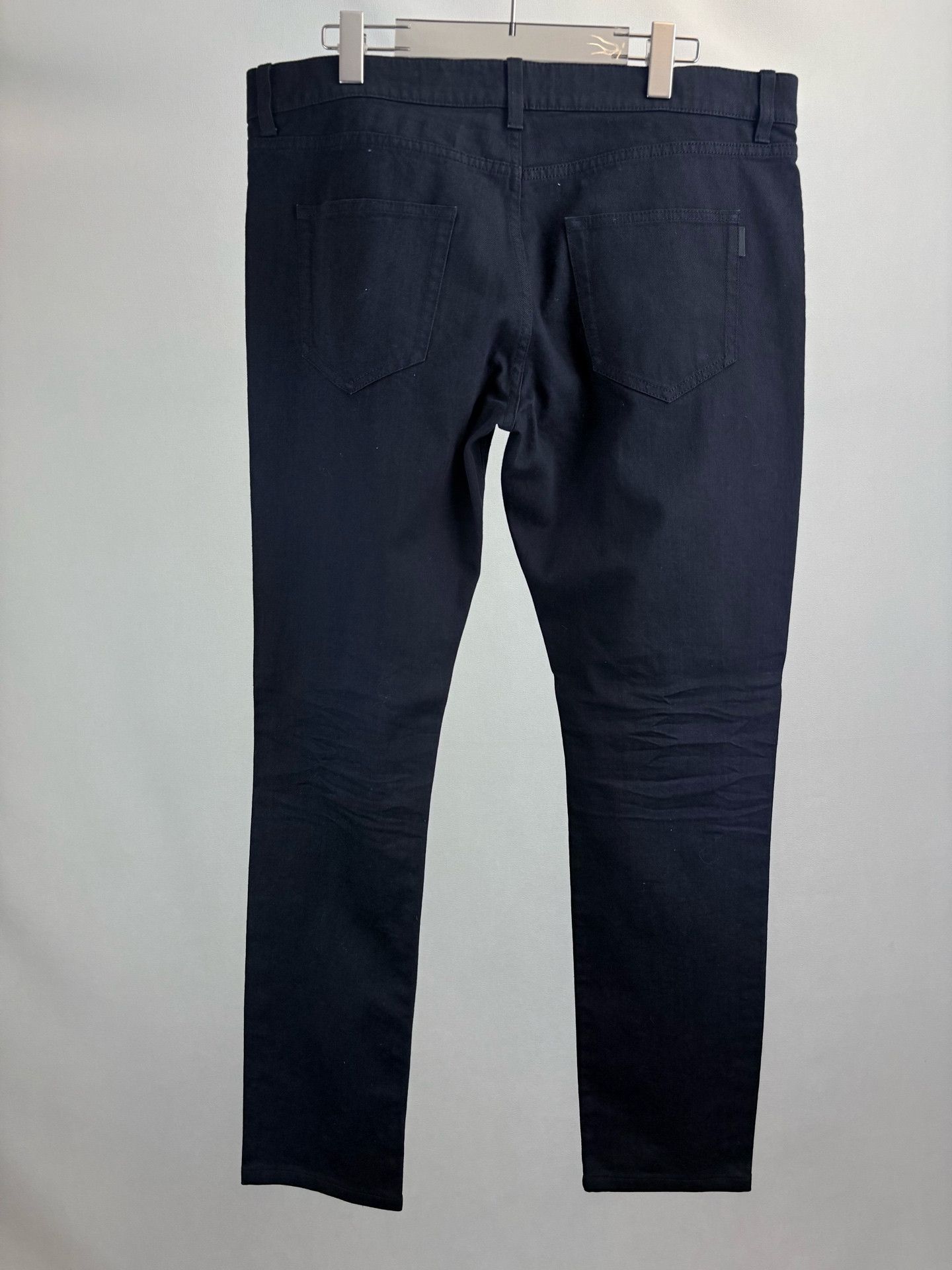 Saint Laurent Paris Saint Laurent Distressed Black Denim Jeans Size 36 Size US 36 / EU 52 - 2 Thumbnail