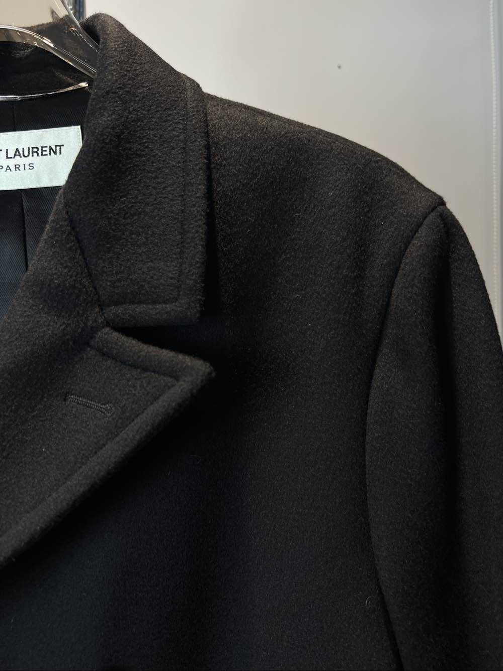 Saint Laurent Paris Saint Laurent Double Breasted Wool Coat Size L Size US L / EU 52-54 / 3 - 3 Thumbnail