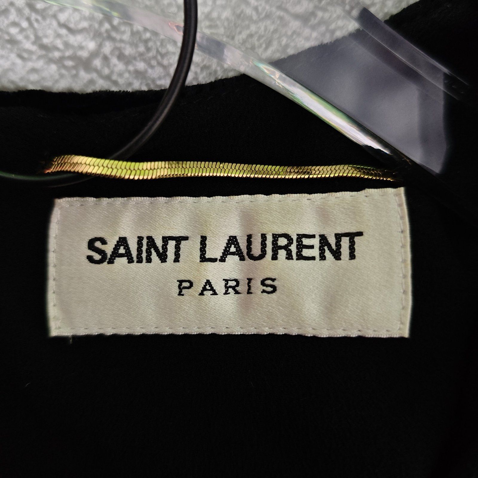 Saint Laurent Paris Saint Laurent Velvet Mini Dress F34 Size XS / US 0-2 / IT 36-38 - 3 Thumbnail