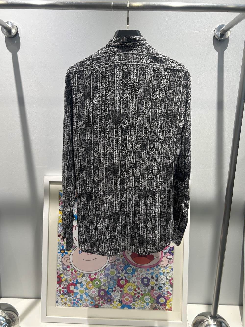 Saint Laurent Paris Saint Laurent Paisley Print Shirt Size M Size US M / EU 48-50 / 2 - 2 Thumbnail
