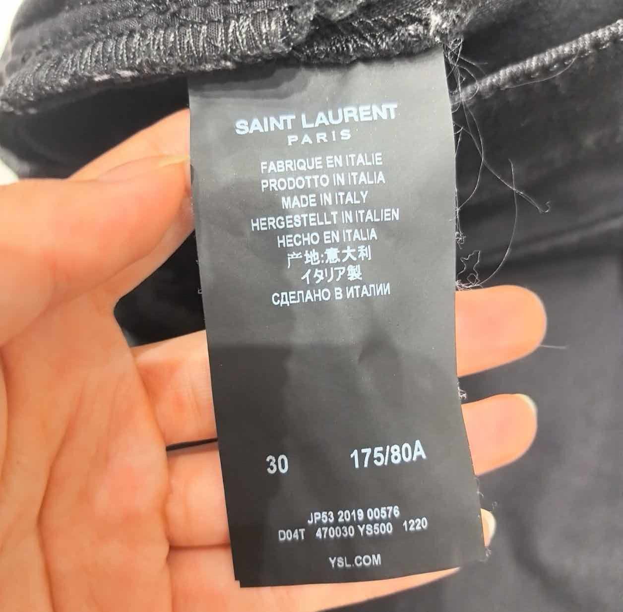 Saint Laurent Paris Saint Laurent Distressed Denim Jeans Size 30 Size US 30 / EU 46 - 4 Thumbnail