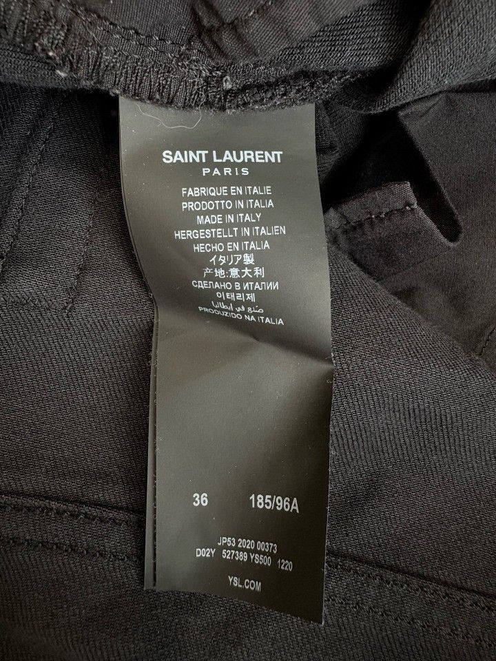 Saint Laurent Paris Saint Laurent Black Denim Jeans Size 36 Size US 36 / EU 52 - 4 Thumbnail