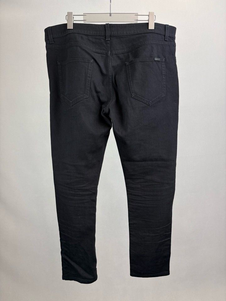 Saint Laurent Paris Saint Laurent Black Denim Jeans Size 36 Size US 36 / EU 52 - 2 Thumbnail