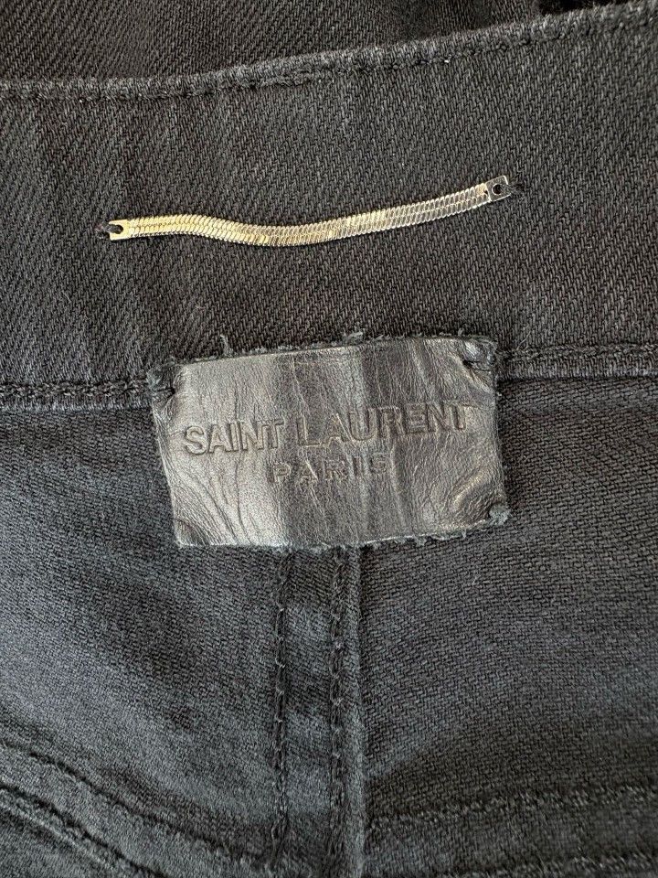 Saint Laurent Paris Saint Laurent Black Denim Jeans Size 36 Size US 36 / EU 52 - 3 Thumbnail