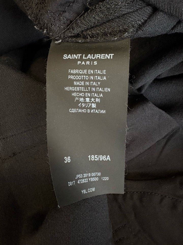 Saint Laurent Paris Saint Laurent Black Denim Jeans Size 36 Size US 36 / EU 52 - 4 Thumbnail