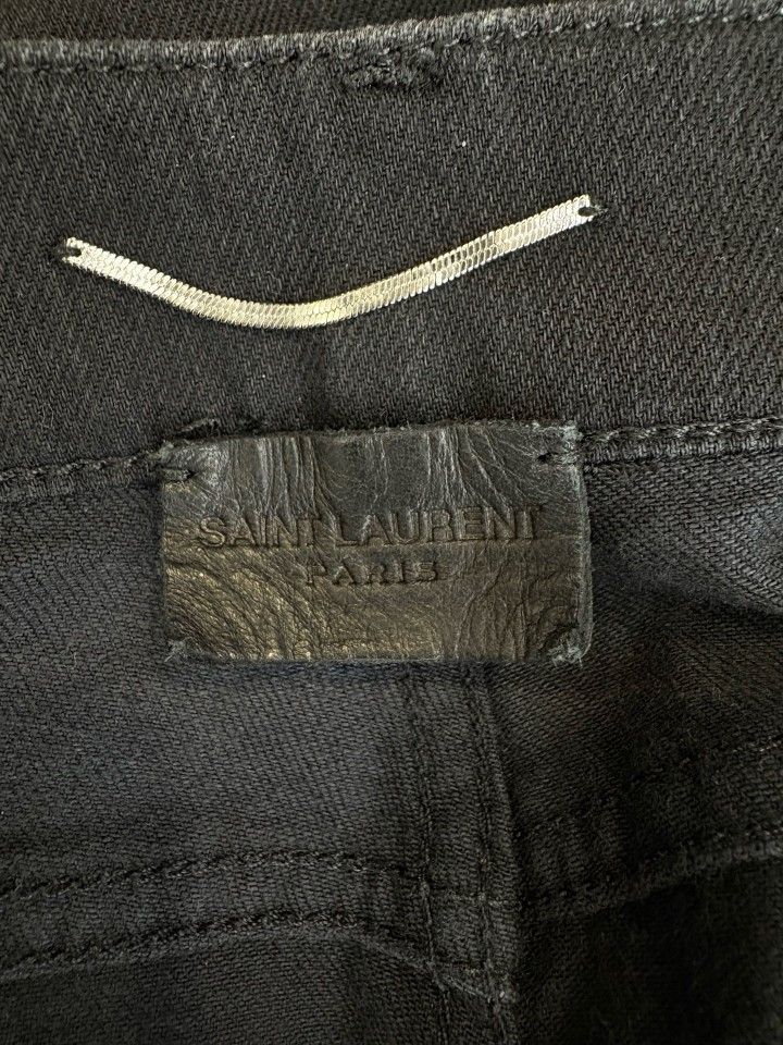 Saint Laurent Paris Saint Laurent Black Denim Jeans Size 36 Size US 36 / EU 52 - 3 Thumbnail
