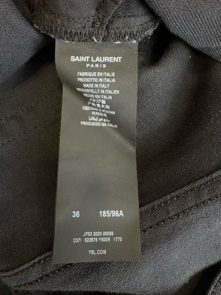 Saint Laurent Paris Saint Laurent Coated Denim Jeans Size 36 Size US 36 / EU 52 - 4 Thumbnail