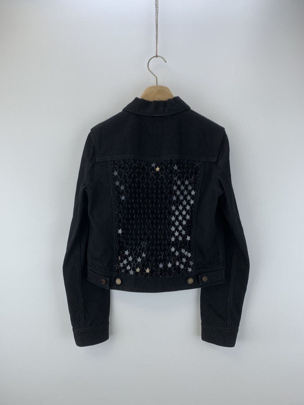 Saint Laurent Paris Saint Laurent Star Sequin Denim Jacket Size S Size US S / EU 44-46 / 1 - 2 Thumbnail