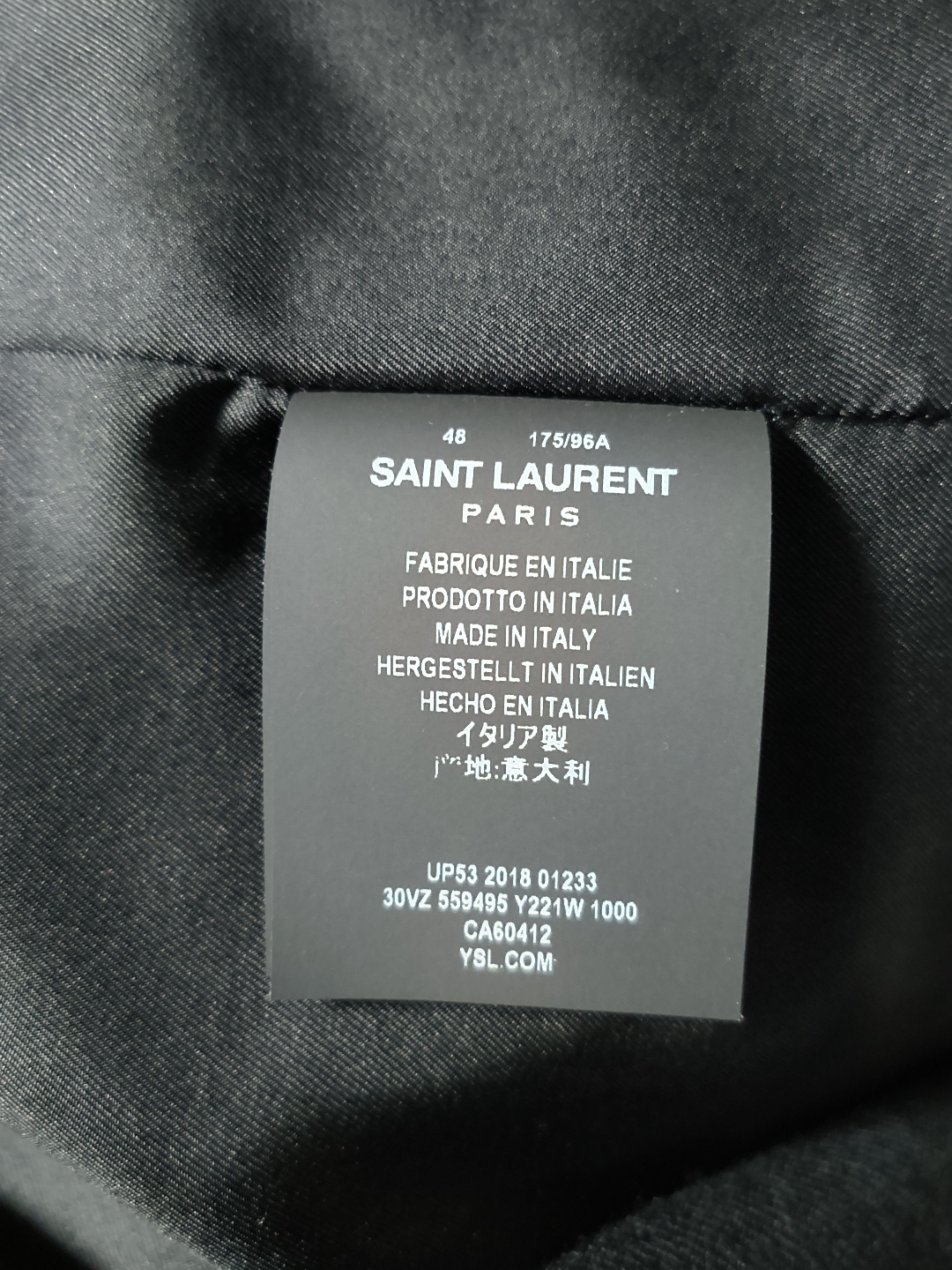 Saint Laurent Paris Saint Laurent Striped Double Breasted Blazer Size 38R Size 38R - 4 Thumbnail