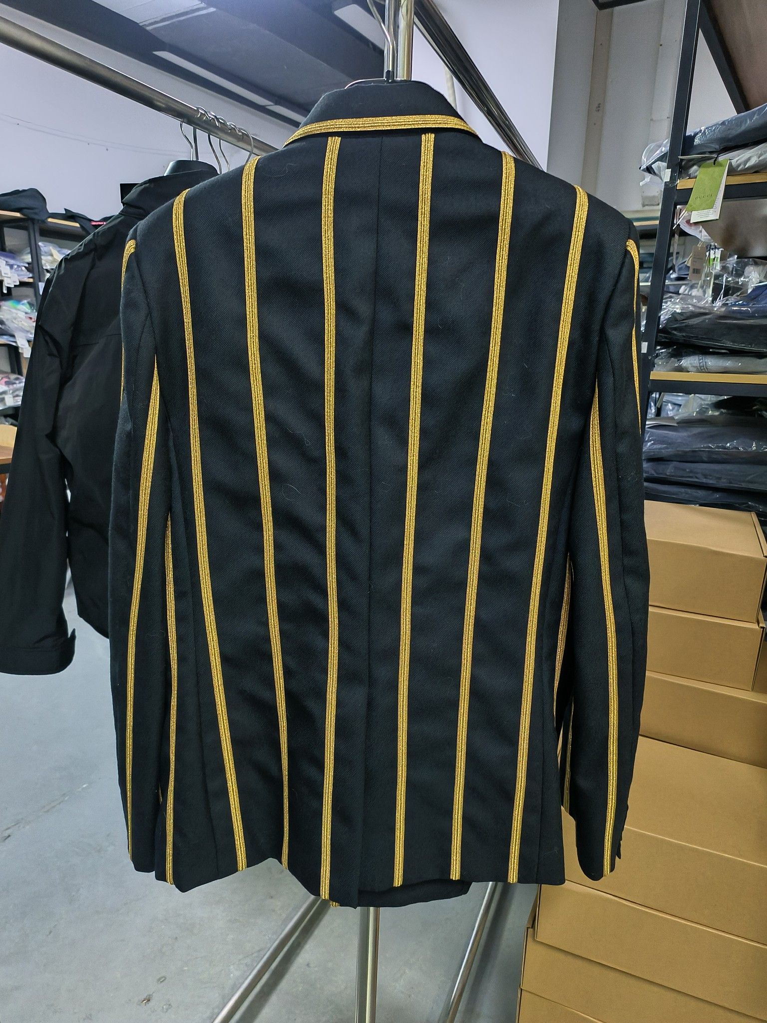 Saint Laurent Paris Saint Laurent Striped Double Breasted Blazer Size 38R Size 38R - 2 Thumbnail