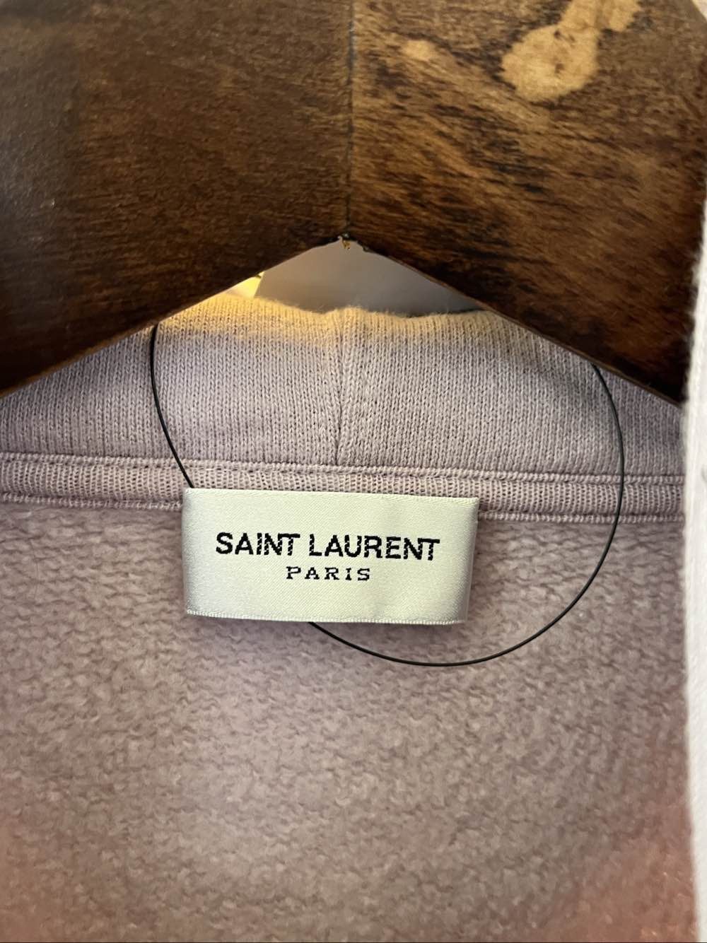 Saint Laurent Paris Saint Laurent Logo Hoodie Size L Size US L / EU 52-54 / 3 - 3 Thumbnail