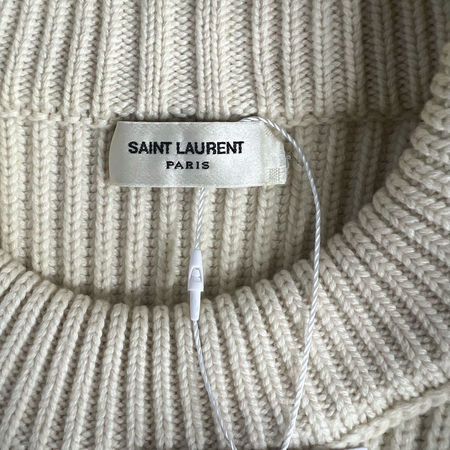 Saint Laurent Paris Saint Laurent Wool Cashmere Ribbed Sweater Size L Size US L / EU 52-54 / 3 - 3 Thumbnail