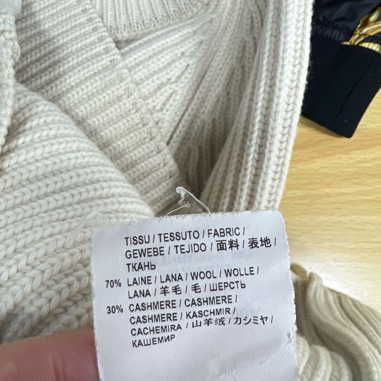 Saint Laurent Paris Saint Laurent Wool Cashmere Ribbed Sweater Size L Size US L / EU 52-54 / 3 - 5 Thumbnail