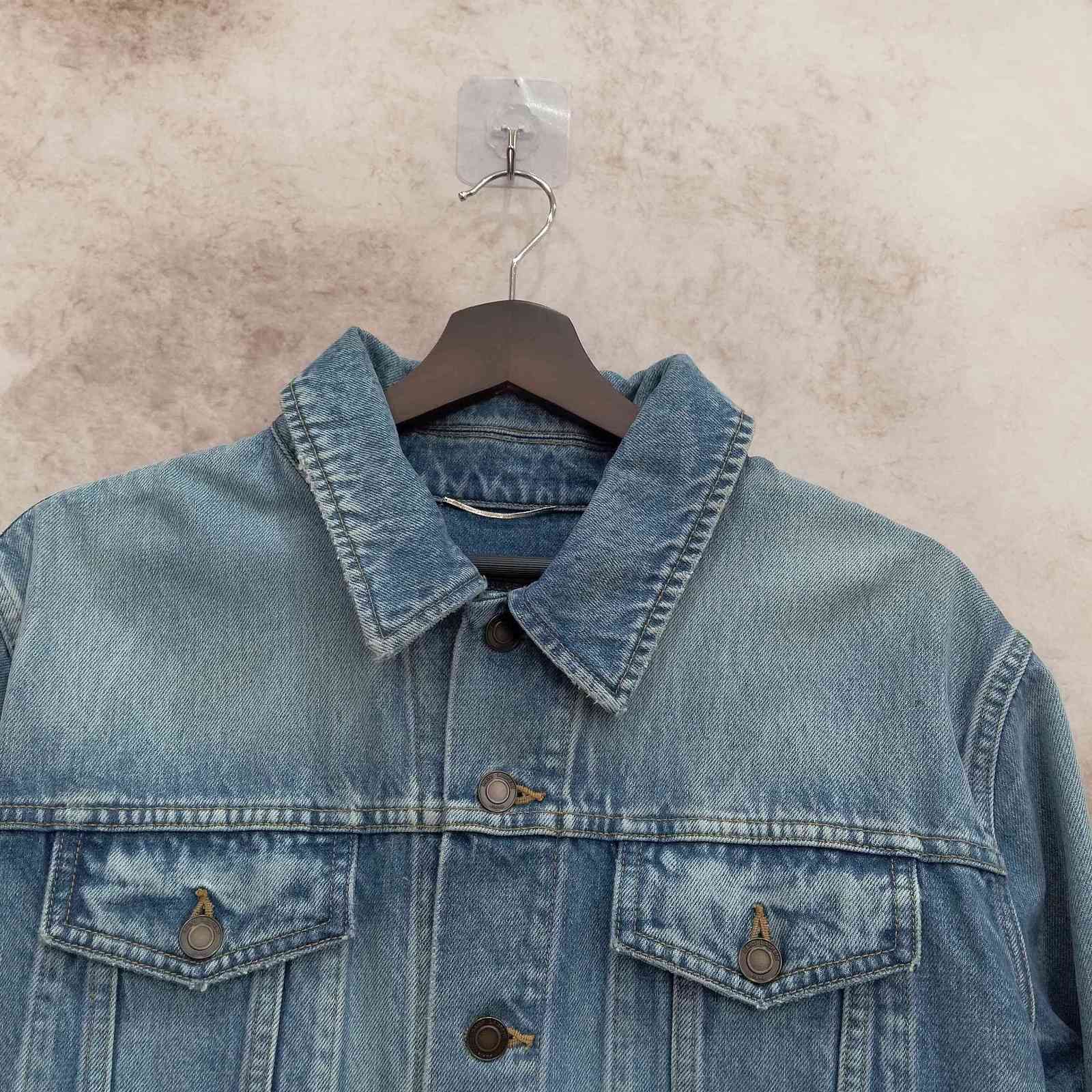 Saint Laurent Paris Saint Laurent Blue Denim Jacket Size L Size US L / EU 52-54 / 3 - 6 Thumbnail