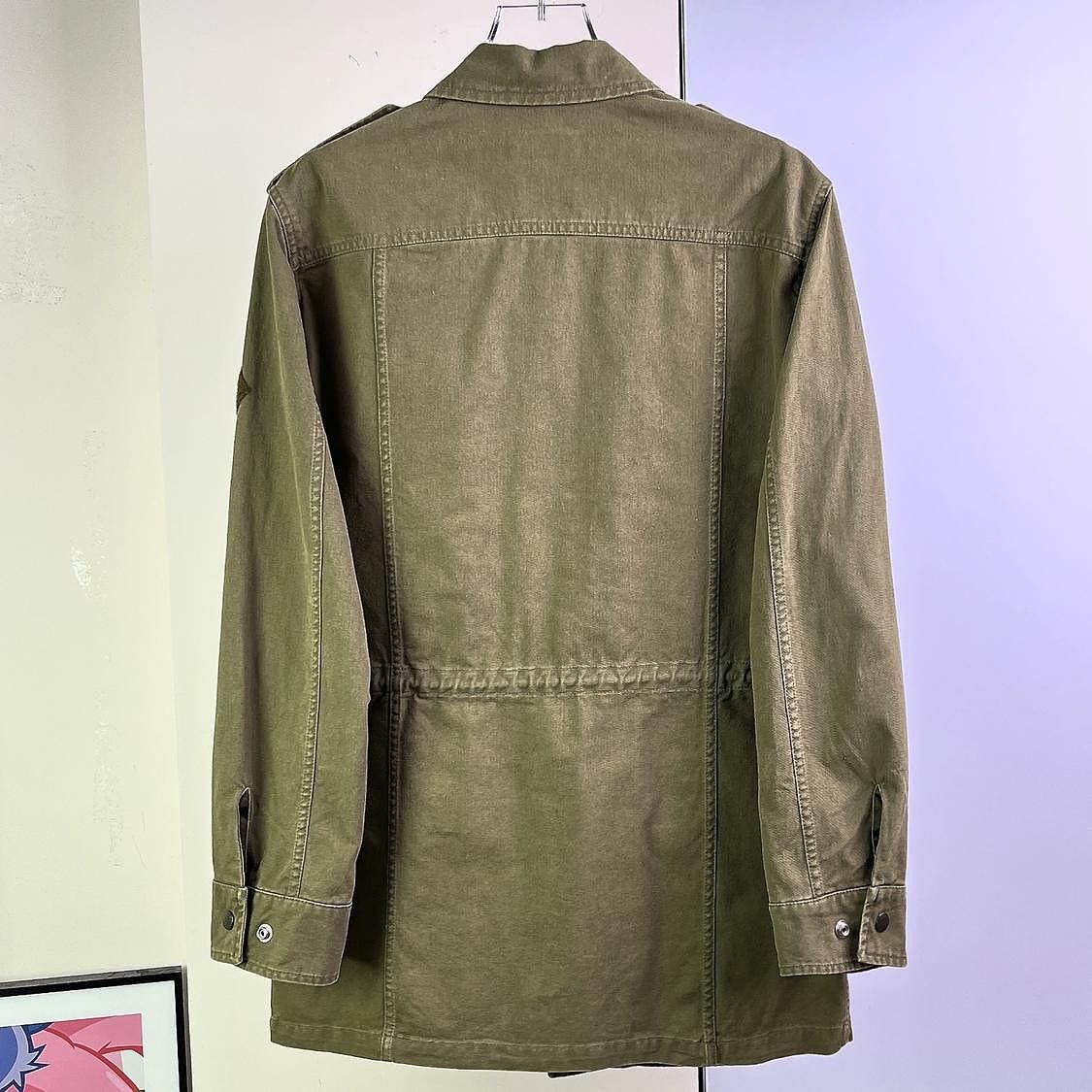 Saint Laurent Paris Saint Laurent Military Cotton Linen Jacket Size M Size US S / EU 44-46 / 1 - 2 Thumbnail