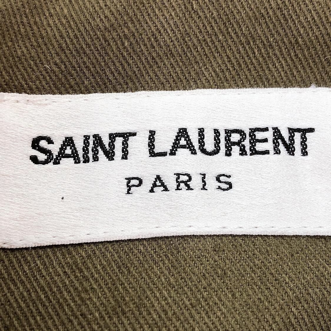 Saint Laurent Paris Saint Laurent Military Cotton Linen Jacket Size M Size US S / EU 44-46 / 1 - 3 Thumbnail