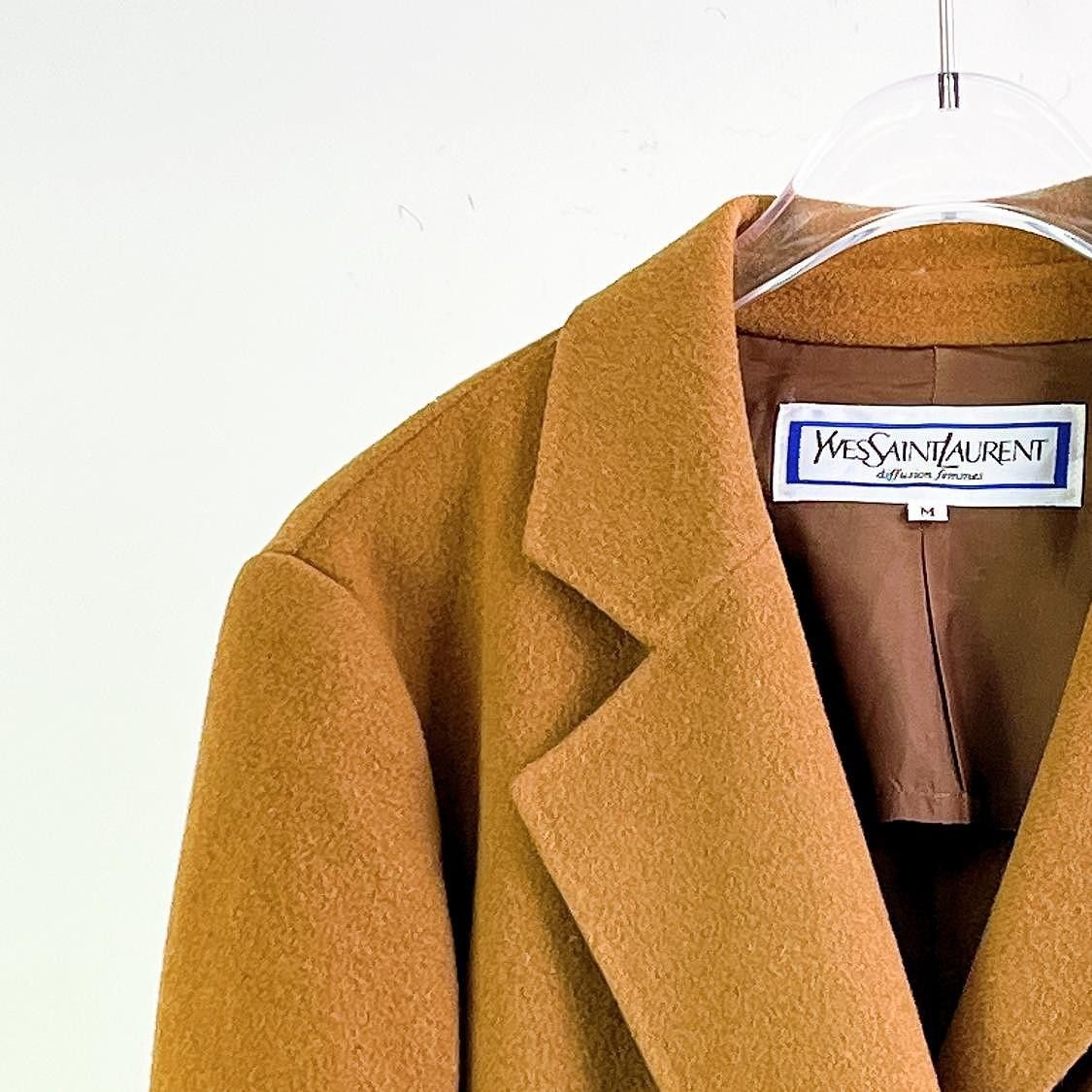 Saint Laurent Paris Saint Laurent Wool Double Breasted Coat Size M Size M / US 6-8 / IT 42-44 - 5 Thumbnail
