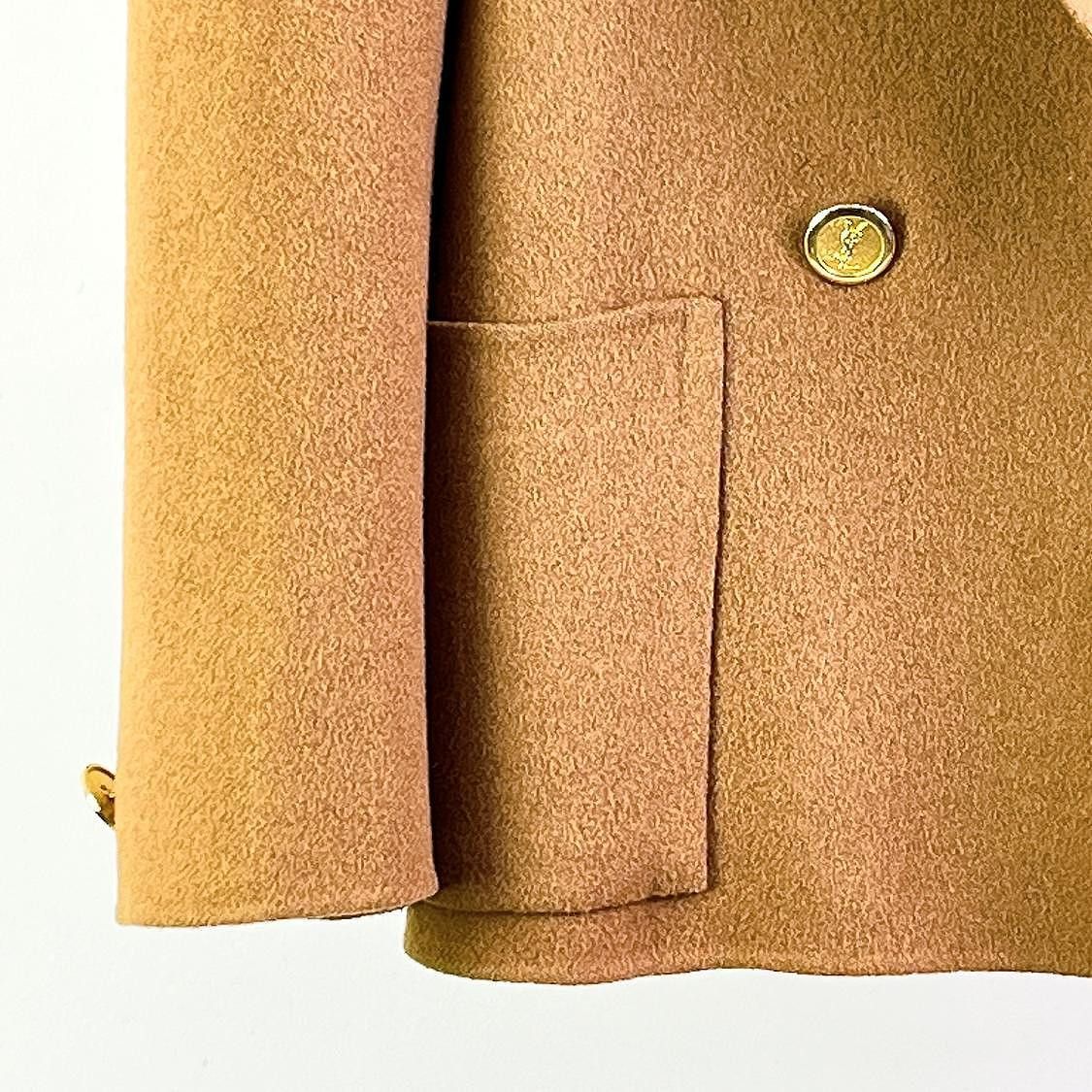 Saint Laurent Paris Saint Laurent Wool Double Breasted Coat Size M Size M / US 6-8 / IT 42-44 - 6 Thumbnail