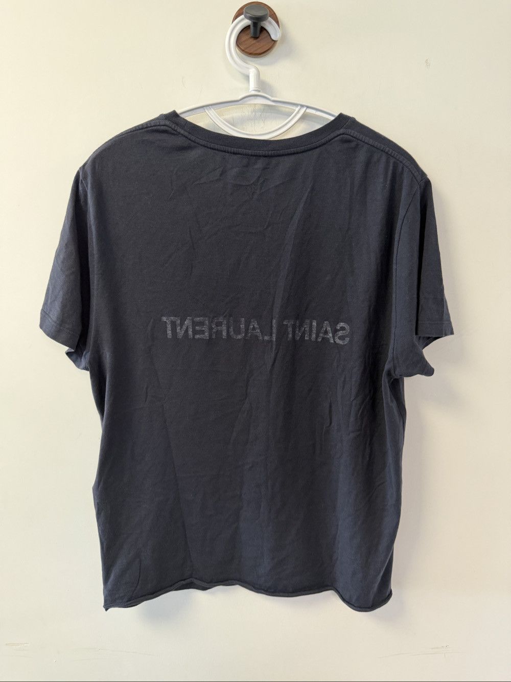 Saint Laurent Paris Saint Laurent Reverse Logo T-Shirt Size L Size US L / EU 52-54 / 3 - 2 Thumbnail