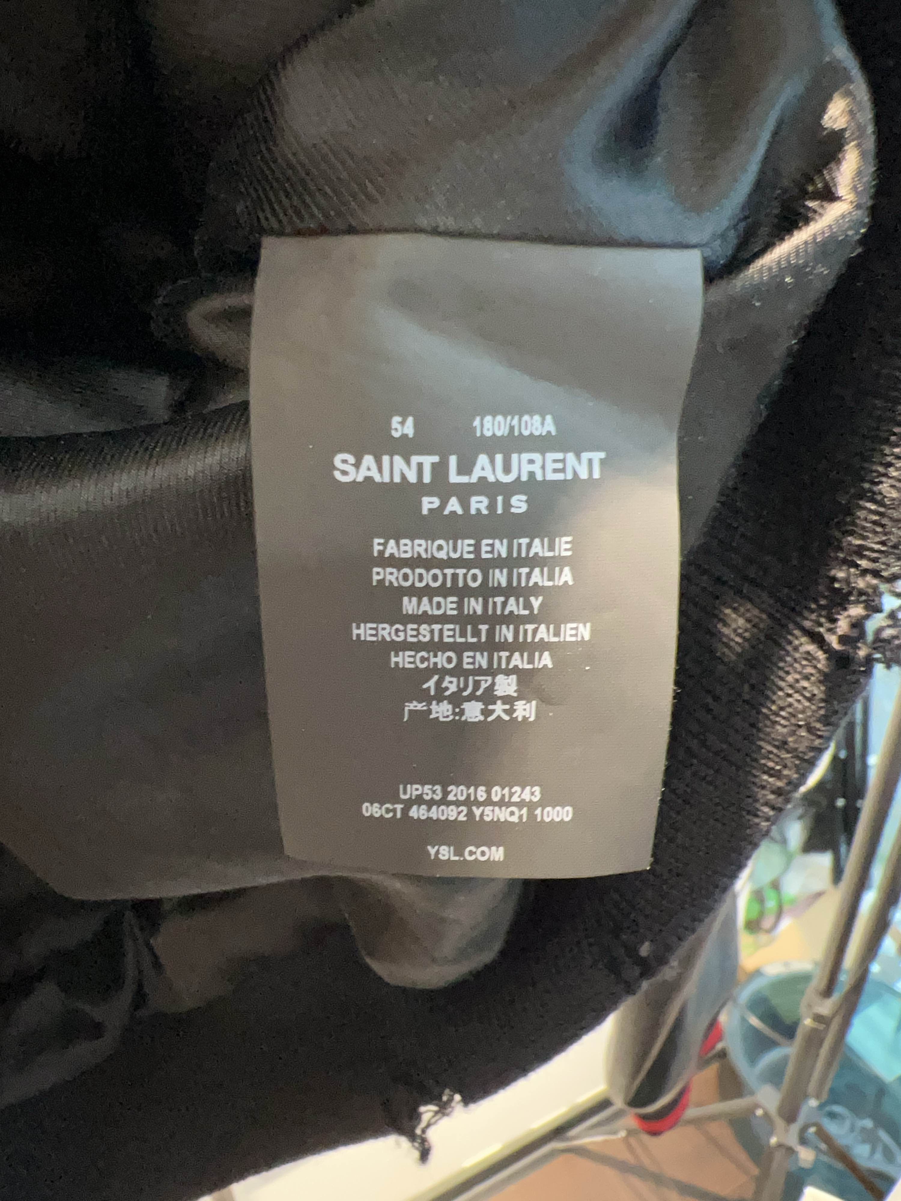 Saint Laurent Paris Saint Laurent Leather Varsity Bomber Jacket Size 54 Size US L / EU 52-54 / 3 - 4 Thumbnail