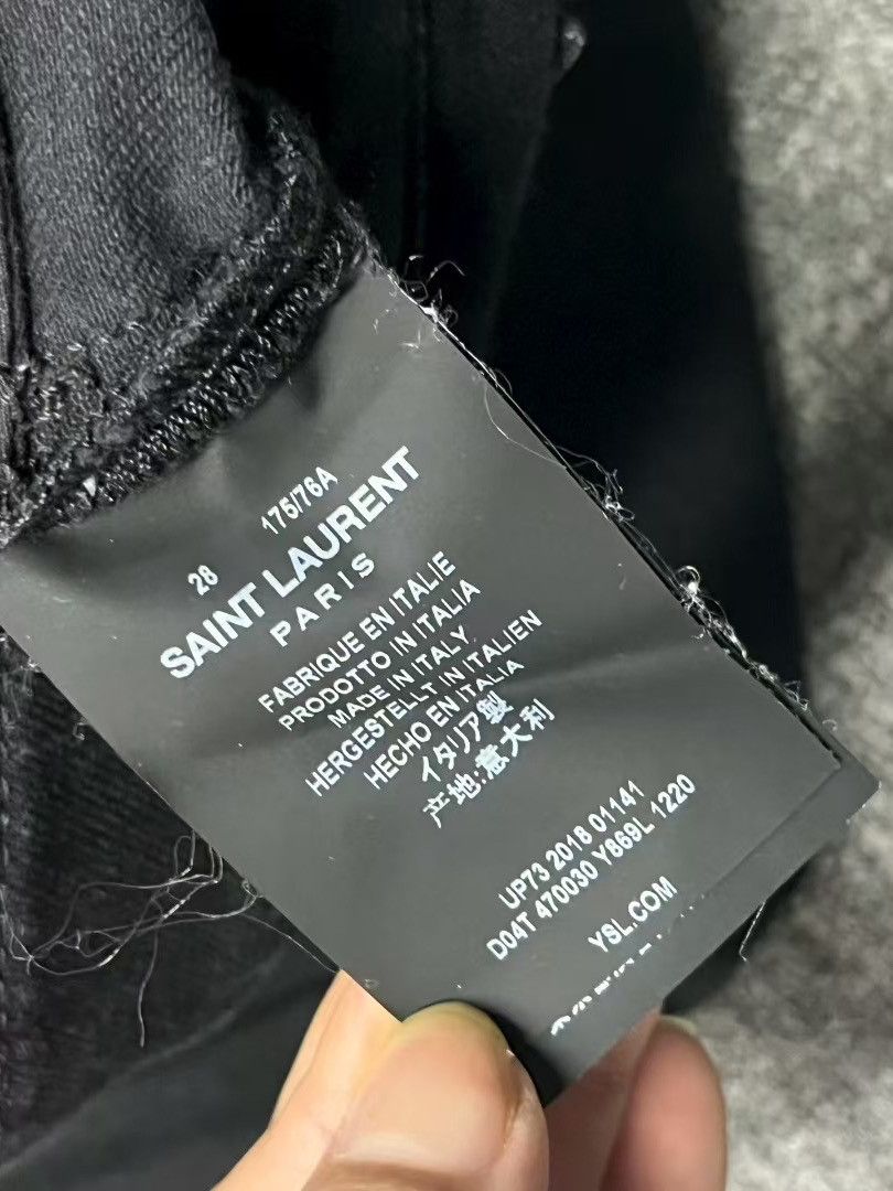 Saint Laurent Paris Saint Laurent Black Jeans Size 28 Size US 28 / EU 44 - 4 Thumbnail