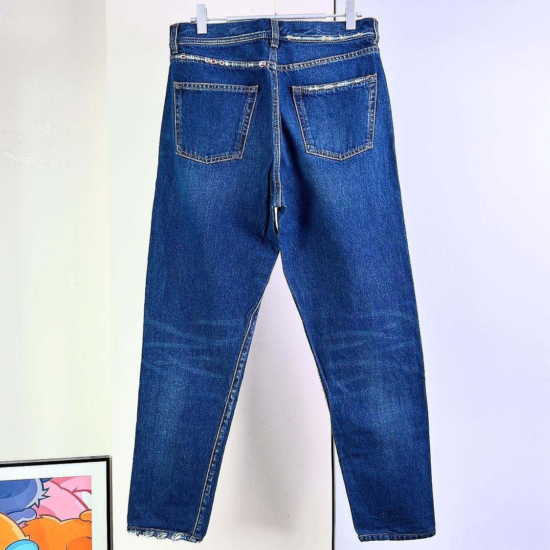 Saint Laurent Paris Saint Laurent Frayed Detail Denim Jeans Size 29 Size US 29 - 2 Thumbnail
