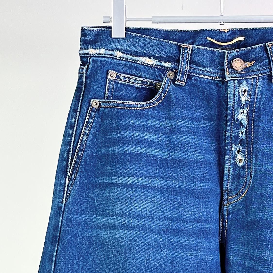 Saint Laurent Paris Saint Laurent Frayed Detail Denim Jeans Size 29 Size US 29 - 5 Thumbnail