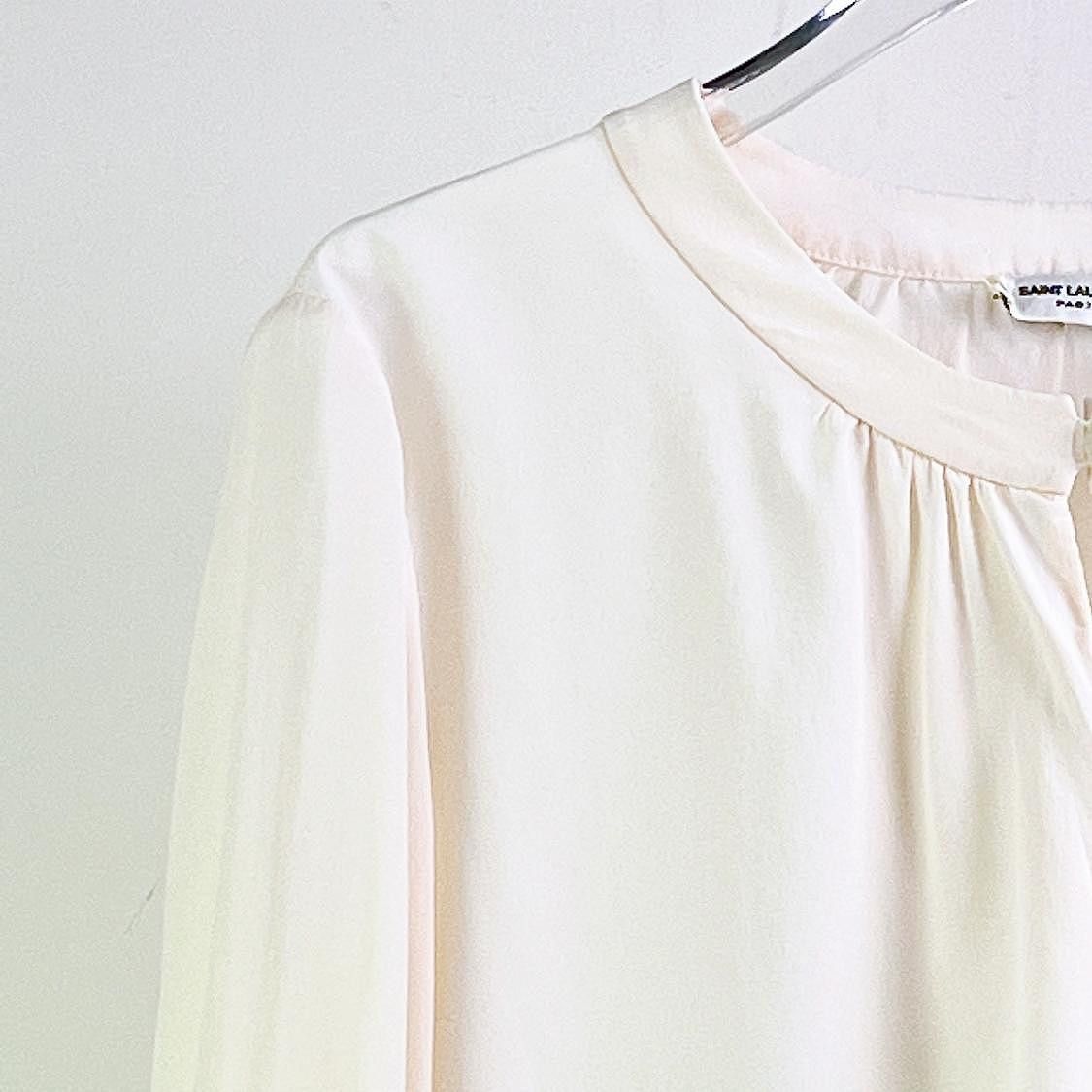 Saint Laurent Paris Saint Laurent Silk Blouse Size 40 Size M / US 6-8 / IT 42-44 - 6 Thumbnail