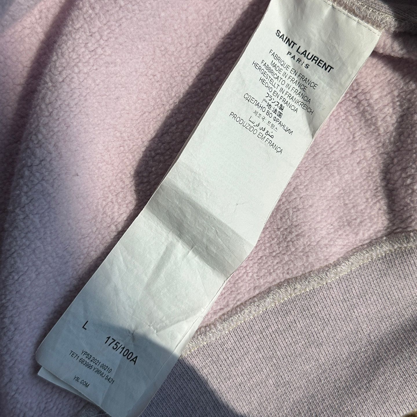 Saint Laurent Paris Saint Laurent Universite Logo Sweatshirt Size L Size US L / EU 52-54 / 3 - 4 Thumbnail
