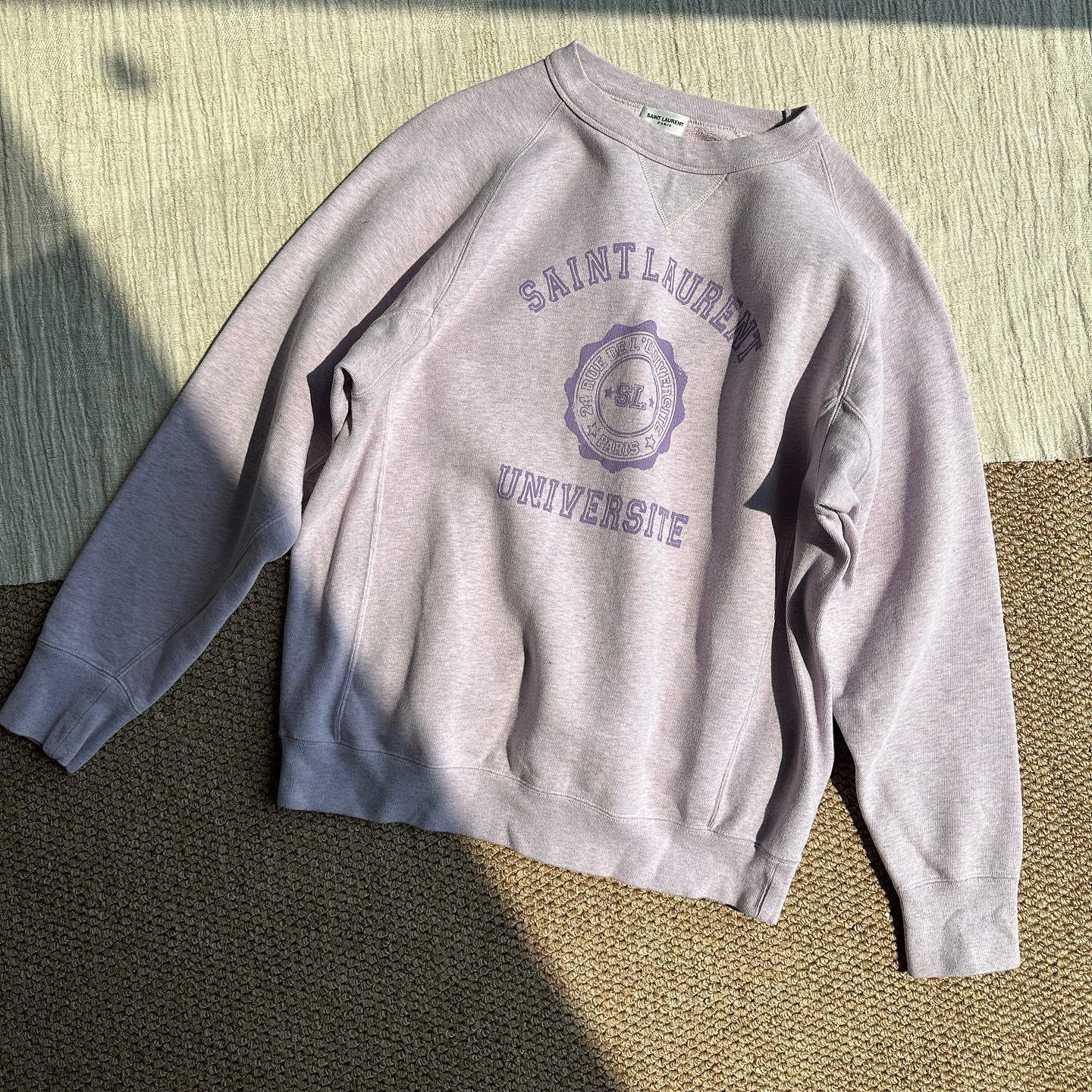 Saint Laurent Paris Saint Laurent Universite Logo Sweatshirt Size L Size US L / EU 52-54 / 3 - 9 Thumbnail