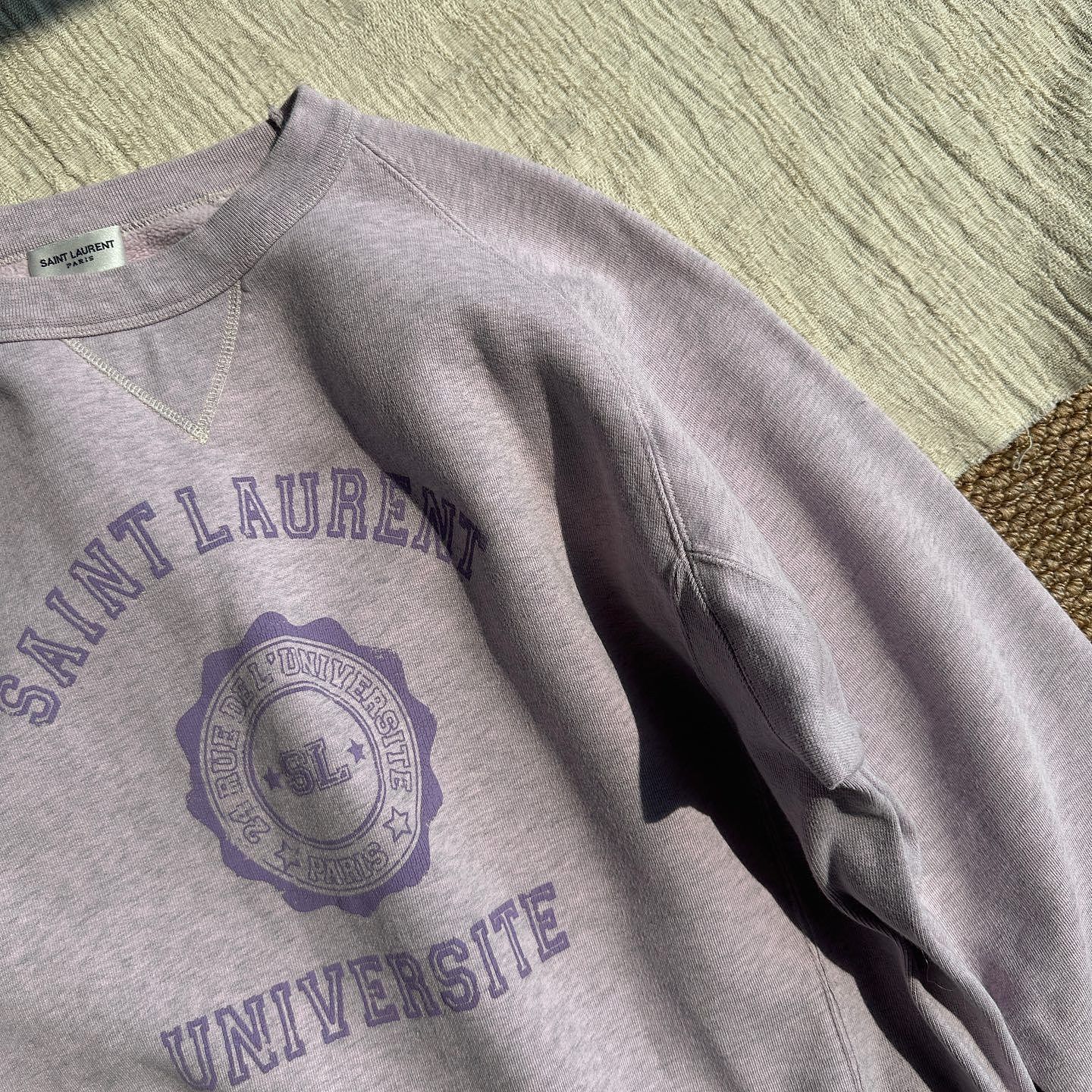 Saint Laurent Paris Saint Laurent Universite Logo Sweatshirt Size L Size US L / EU 52-54 / 3 - 6 Thumbnail