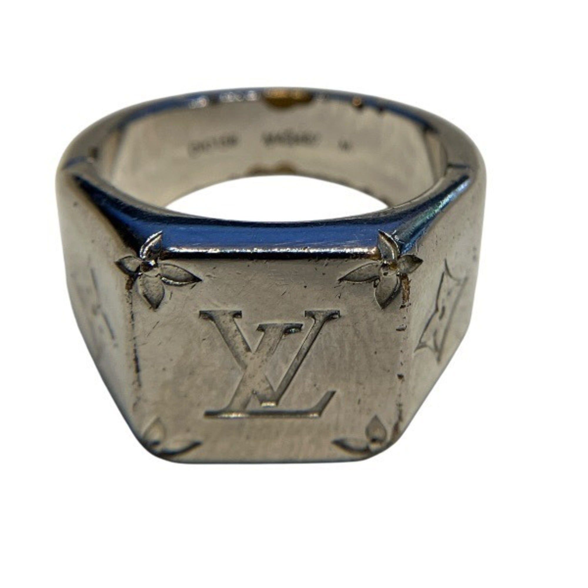 Louis Vuitton Louis Vuitton Signet Ring, Monogram, Size M, M62487, Brand Accessories, Men's & Women's Size ONE SIZE - 6 Thumbnail