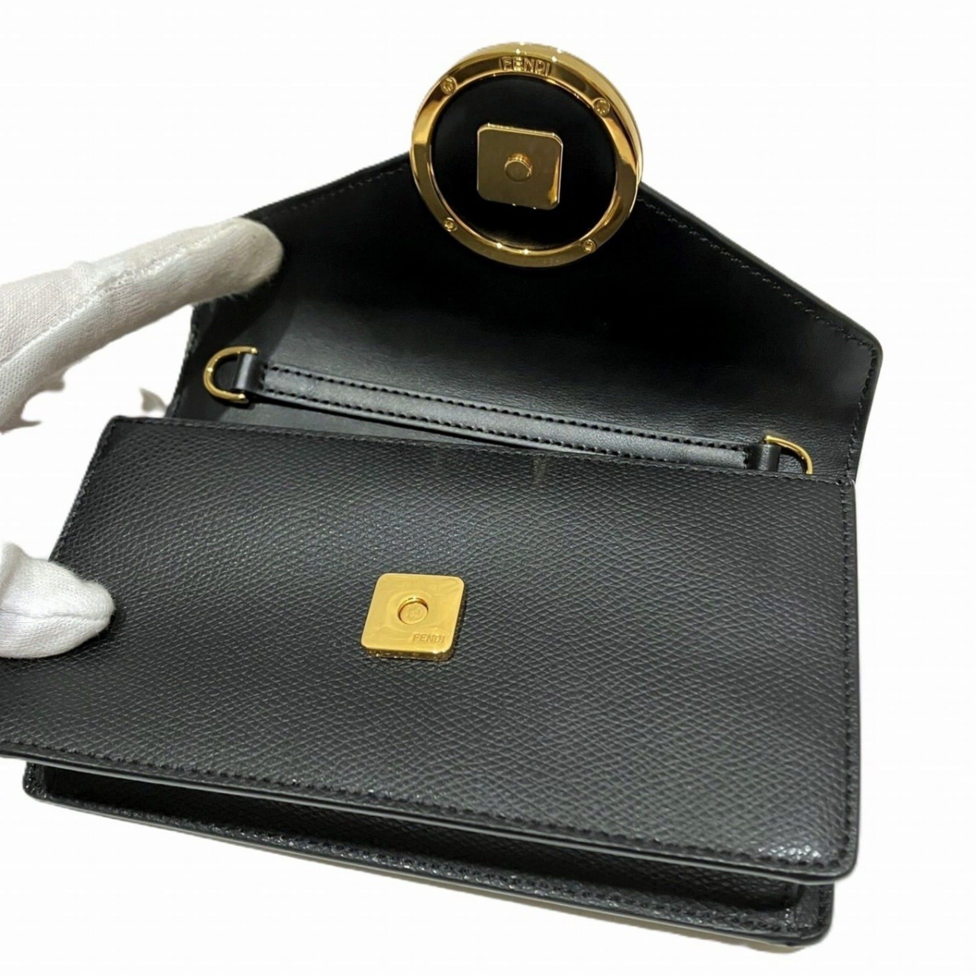 Fendi Fendi waist bag F is leather 8BM005 A6CB F13VK Size ONE SIZE - 8 Thumbnail