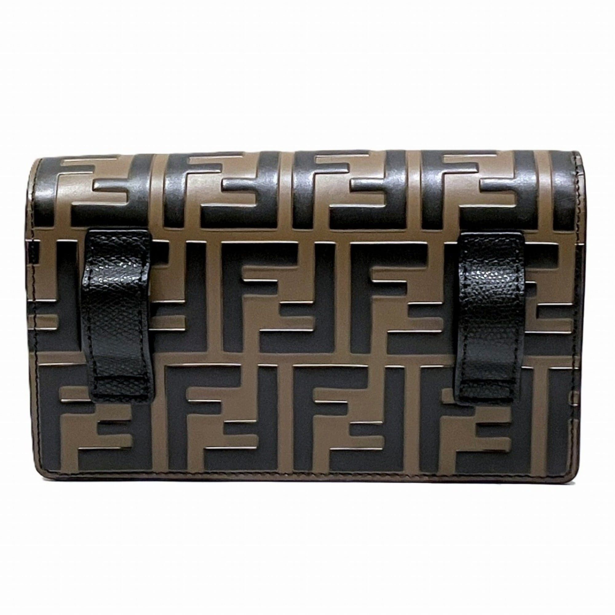 Fendi Fendi waist bag F is leather 8BM005 A6CB F13VK Size ONE SIZE - 2 Thumbnail