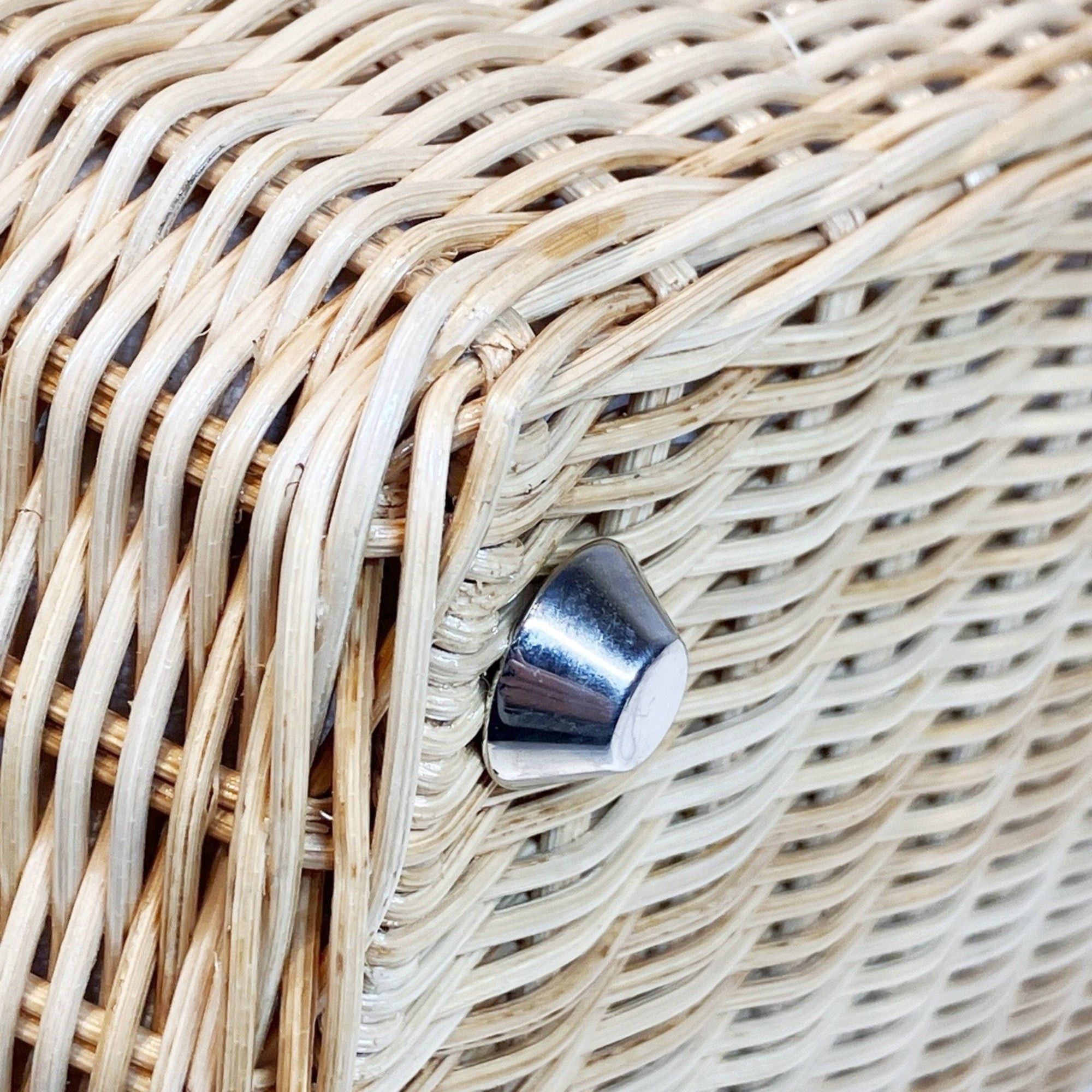 Prada Prada wicker basket bag handbag rattan cotton sequin Size ONE SIZE - 6 Thumbnail
