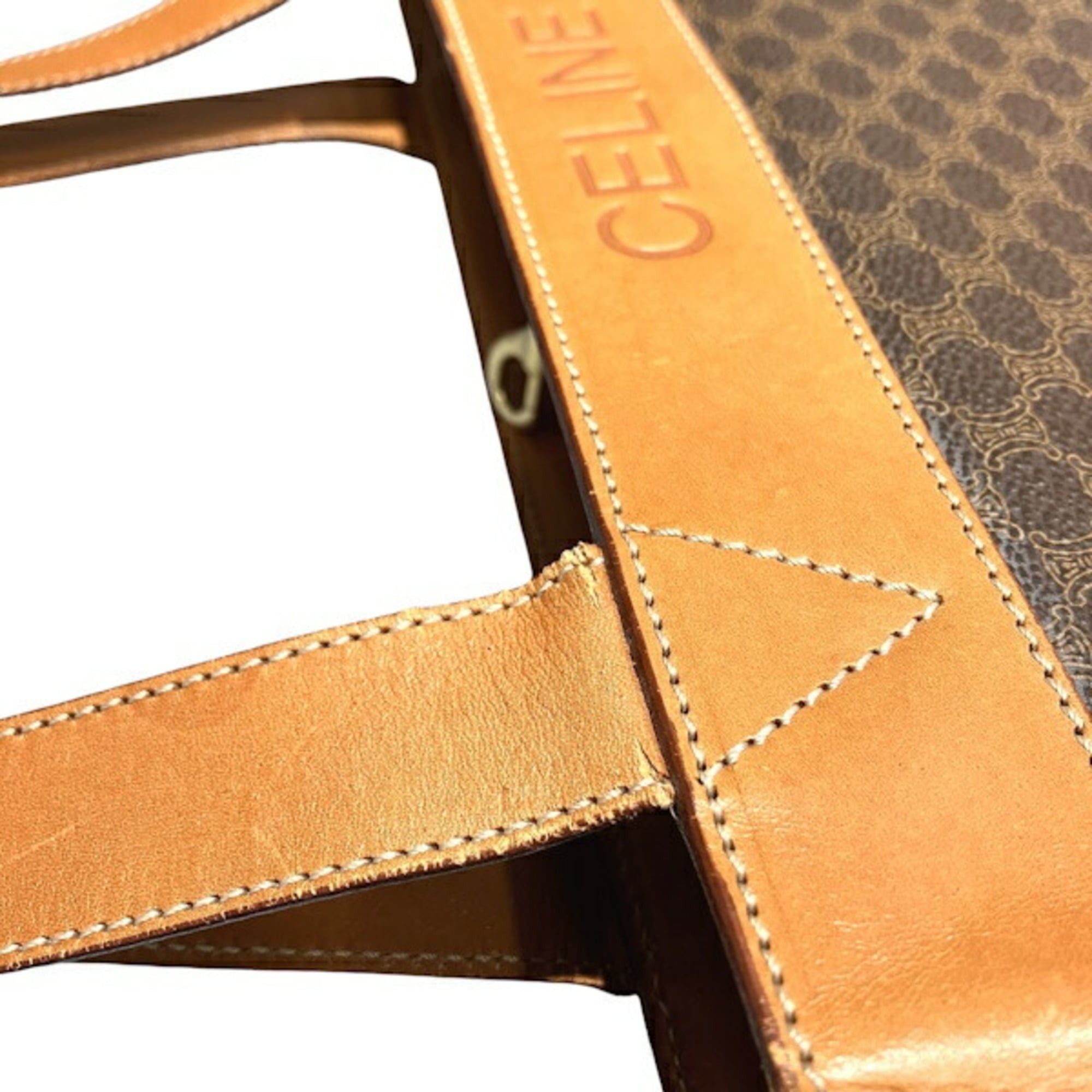 Celine Celine Macadam Brown Handbag Tote Bag for Women Size ONE SIZE - 6 Thumbnail