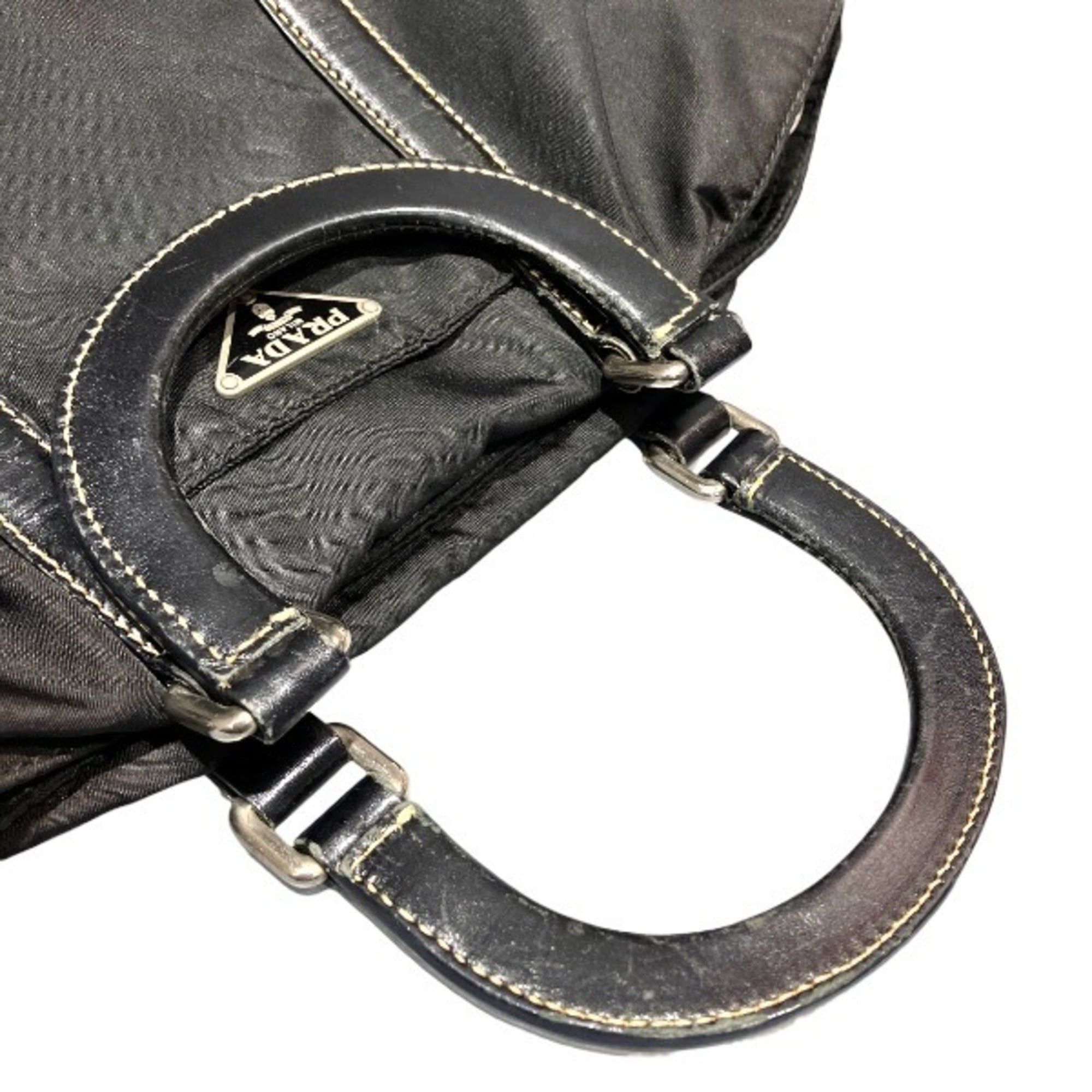Prada Prada Tessuto Nylon Leather Handbag for Women Size ONE SIZE - 7 Thumbnail