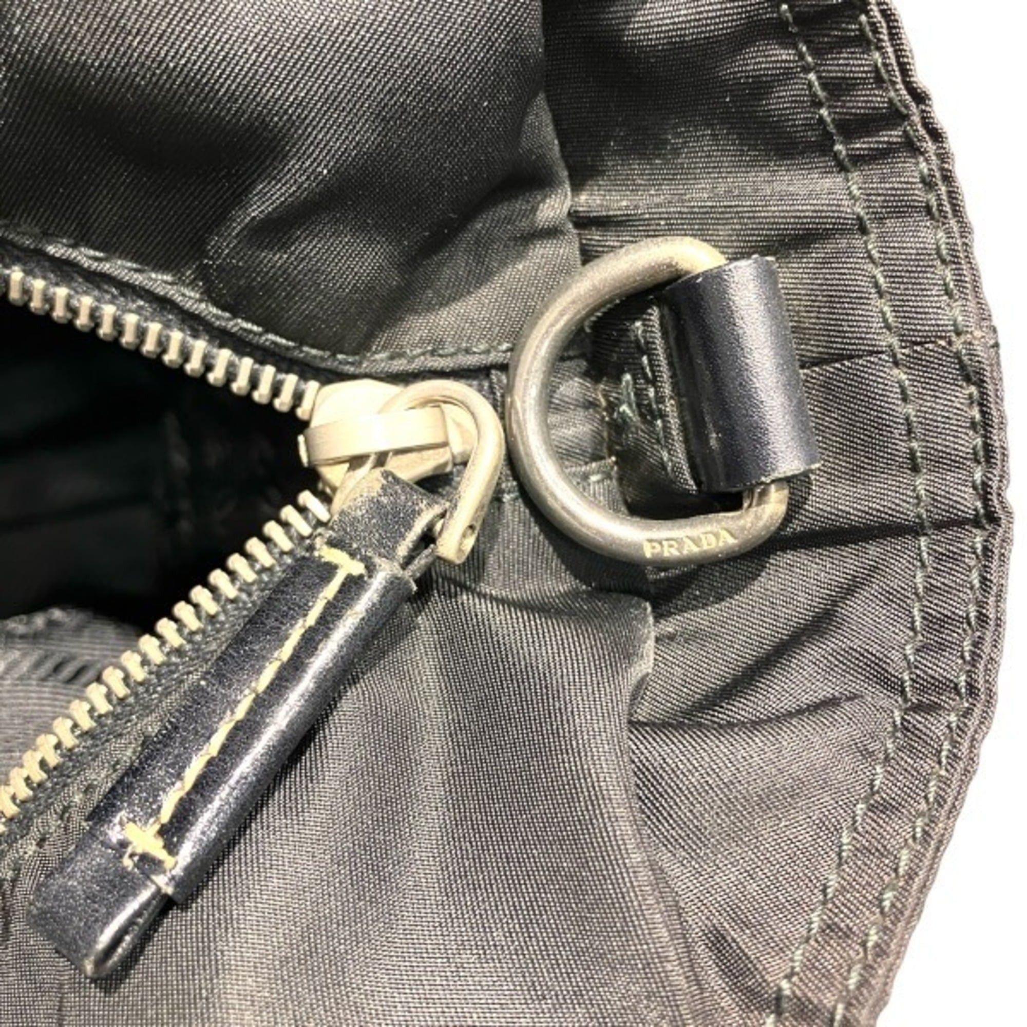 Prada Prada Tessuto Nylon Leather Handbag for Women Size ONE SIZE - 8 Thumbnail