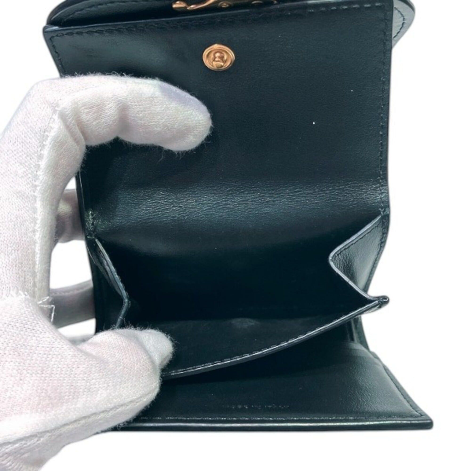 Celine Celine Small Flap Wallet Tri-fold Triomphe Calfskin 10D783DPV Size ONE SIZE - 5 Thumbnail