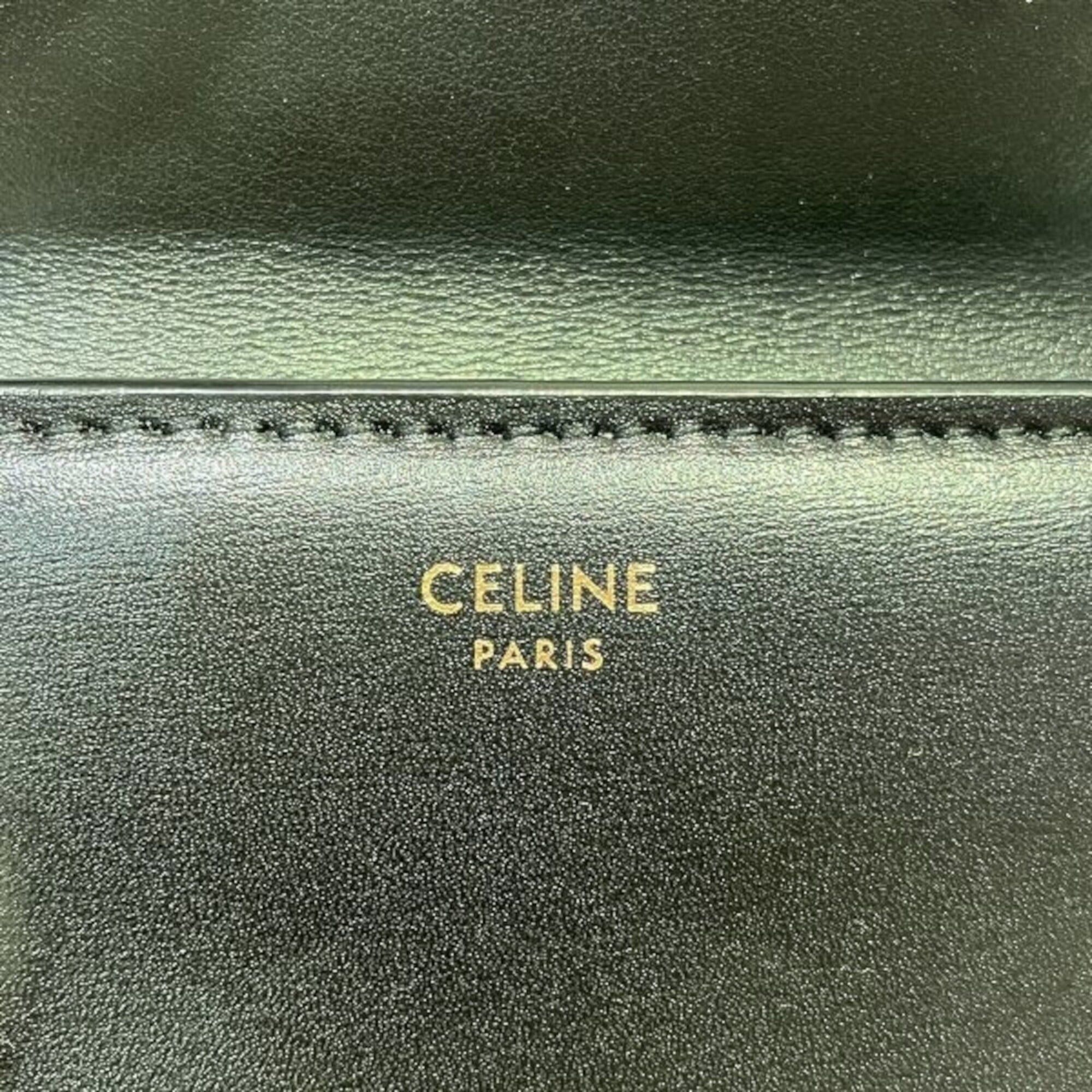 Celine Celine Small Flap Wallet Tri-fold Triomphe Calfskin 10D783DPV Size ONE SIZE - 4 Thumbnail