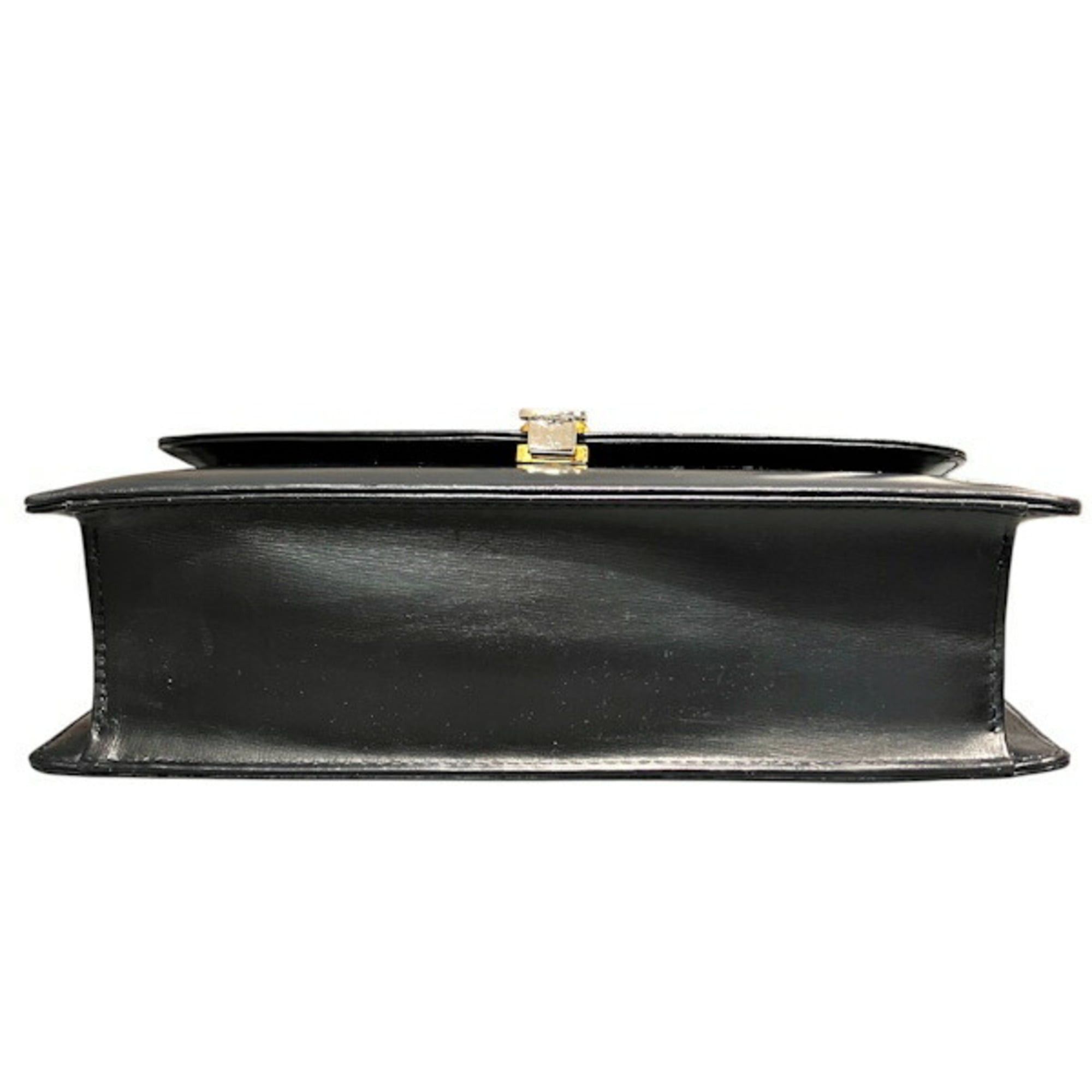 Celine Celine Carriage Hardware Navy Leather Handbag Shoulder Bag for Women Size ONE SIZE - 3 Thumbnail