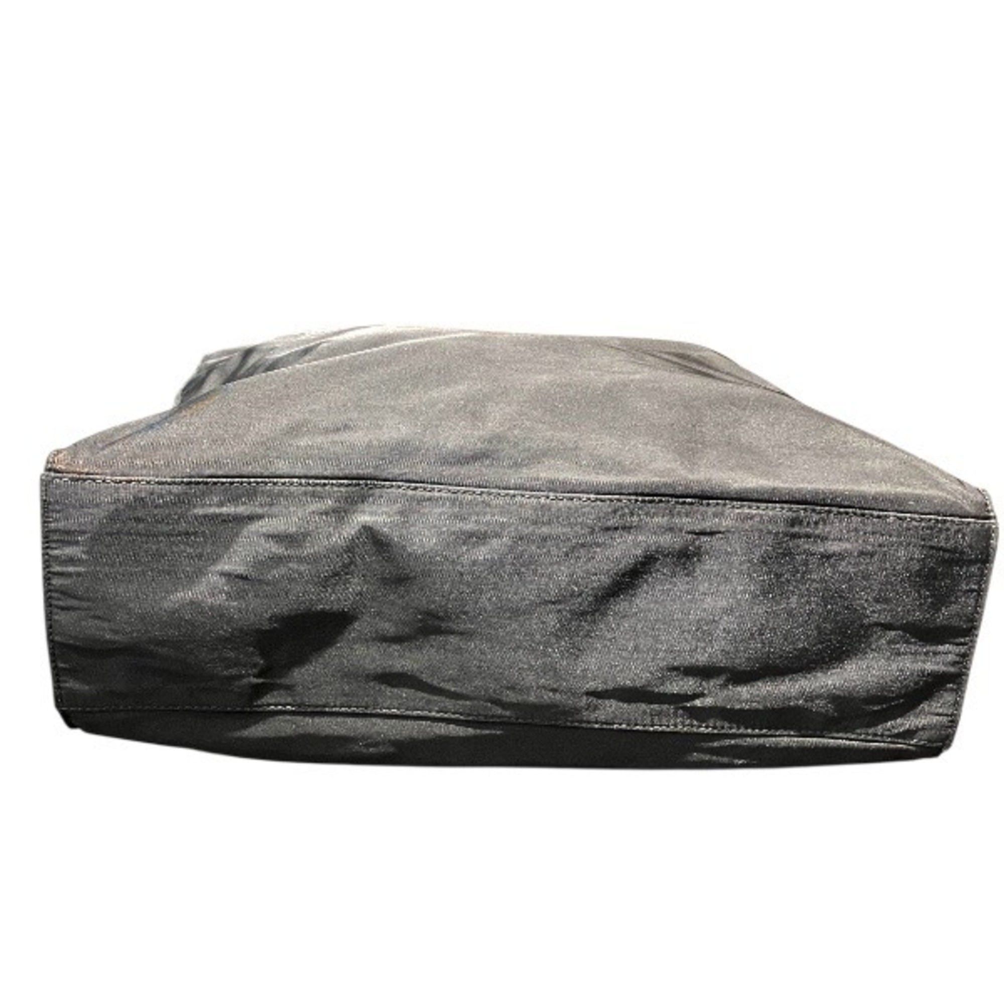 Prada Prada Black Nylon x Plastic Handbag Tote Bag for Men and Women Size ONE SIZE - 3 Thumbnail