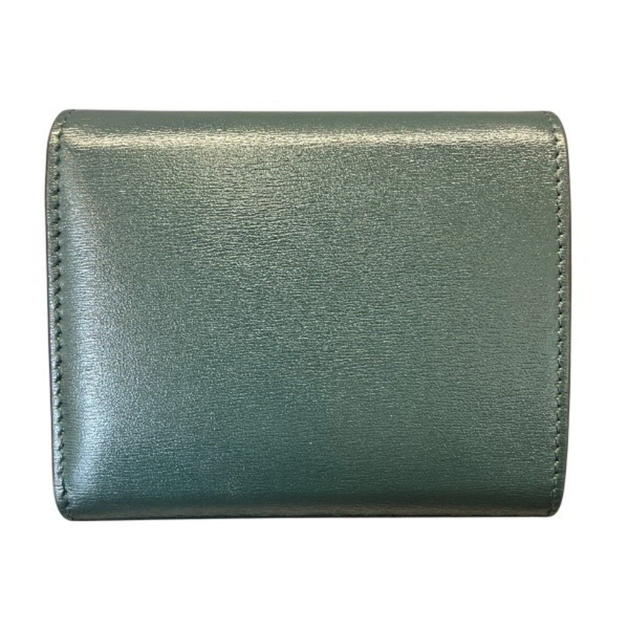 Celine Celine Triomphe 10D783DPV Small Flap Wallet, Tri-fold Wallet for Women Size ONE SIZE - 2 Thumbnail