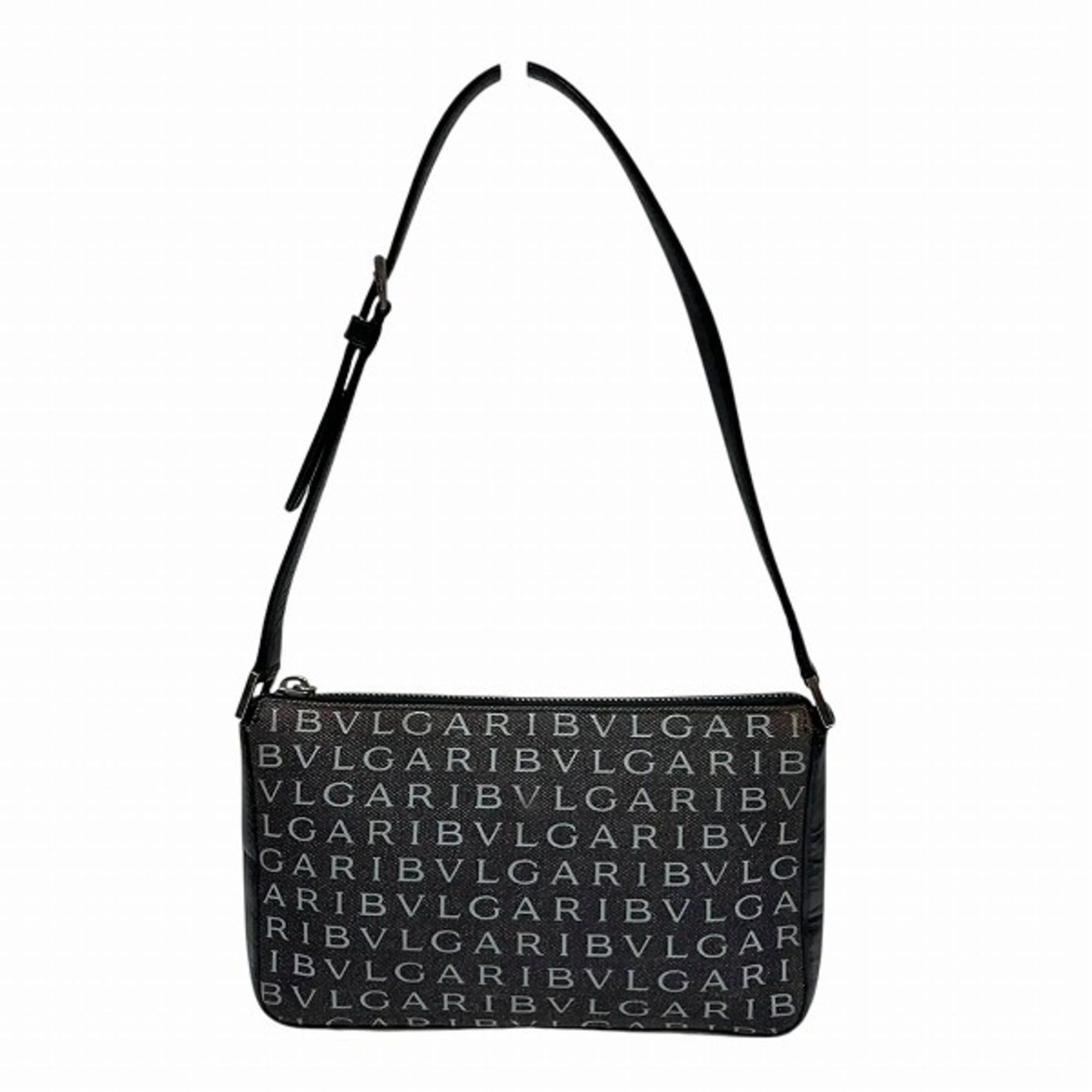 Bvlgari Bulgari BVLGARI Logo Canvas Mini Handbag Shoulder Bag for Women Size ONE SIZE - 2 Thumbnail