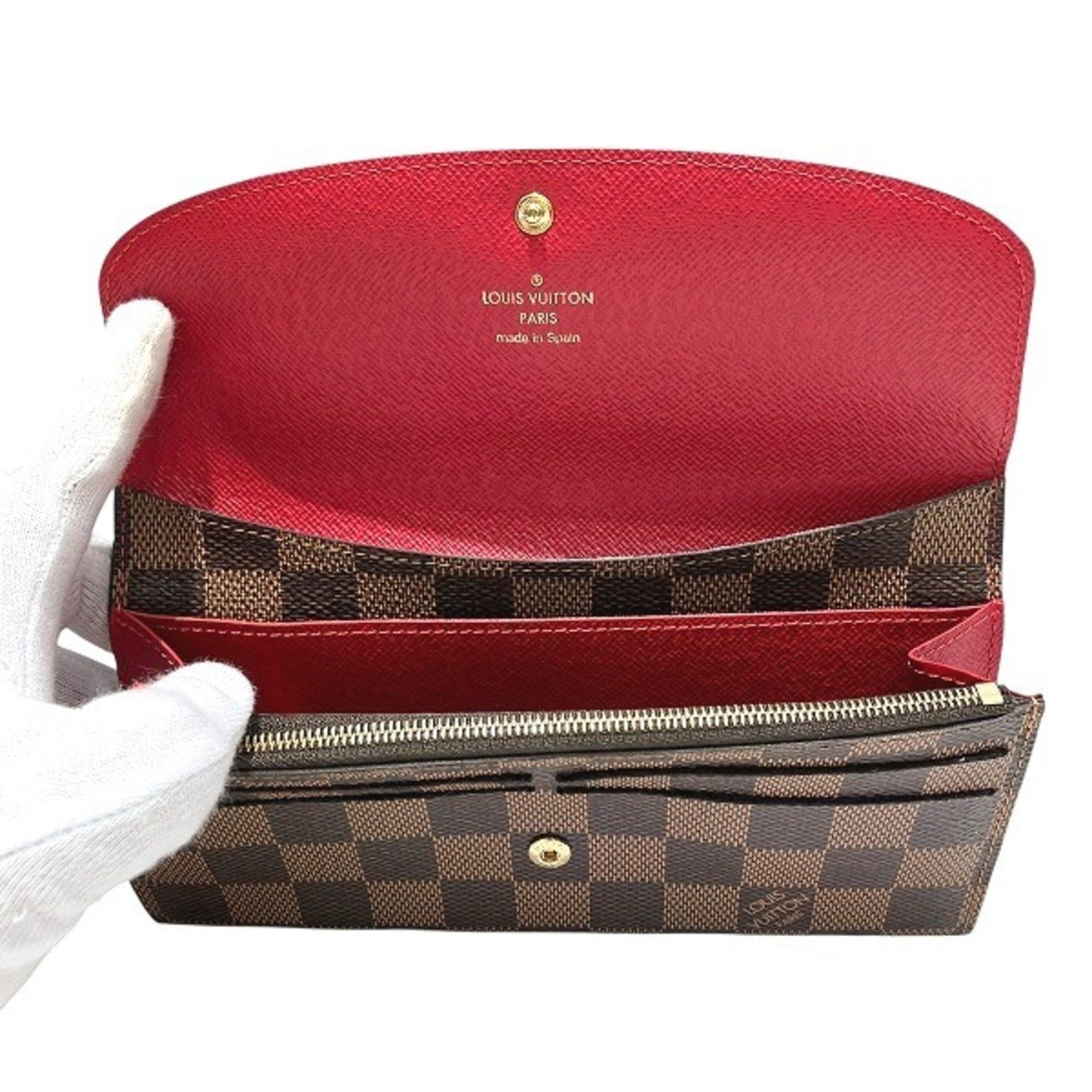 Louis Vuitton Louis Vuitton Damier Portefeuille Emilie N63544 Long Wallet for Women Size ONE SIZE - 3 Thumbnail